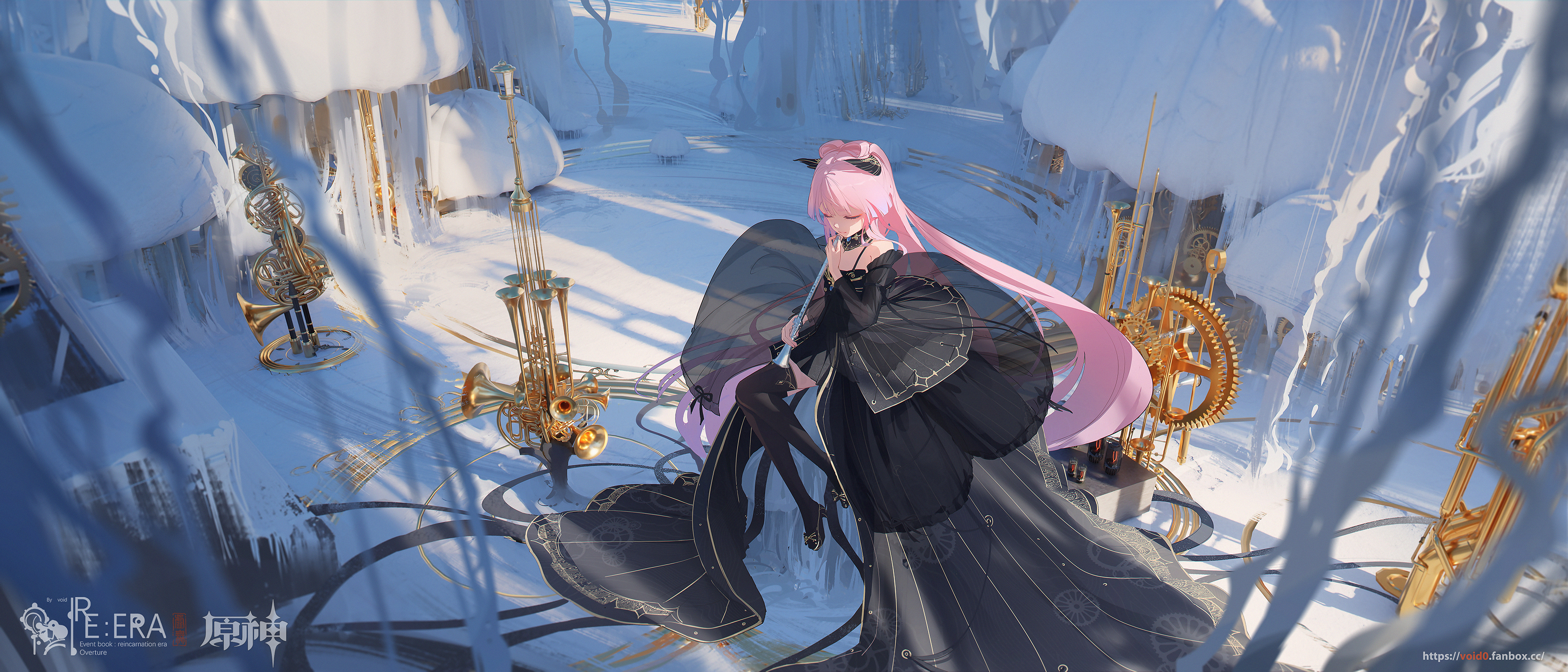 【插画美图】现人神巫女 原神 珊瑚宫心海同人插画特辑 第二期 P站美图-第13张