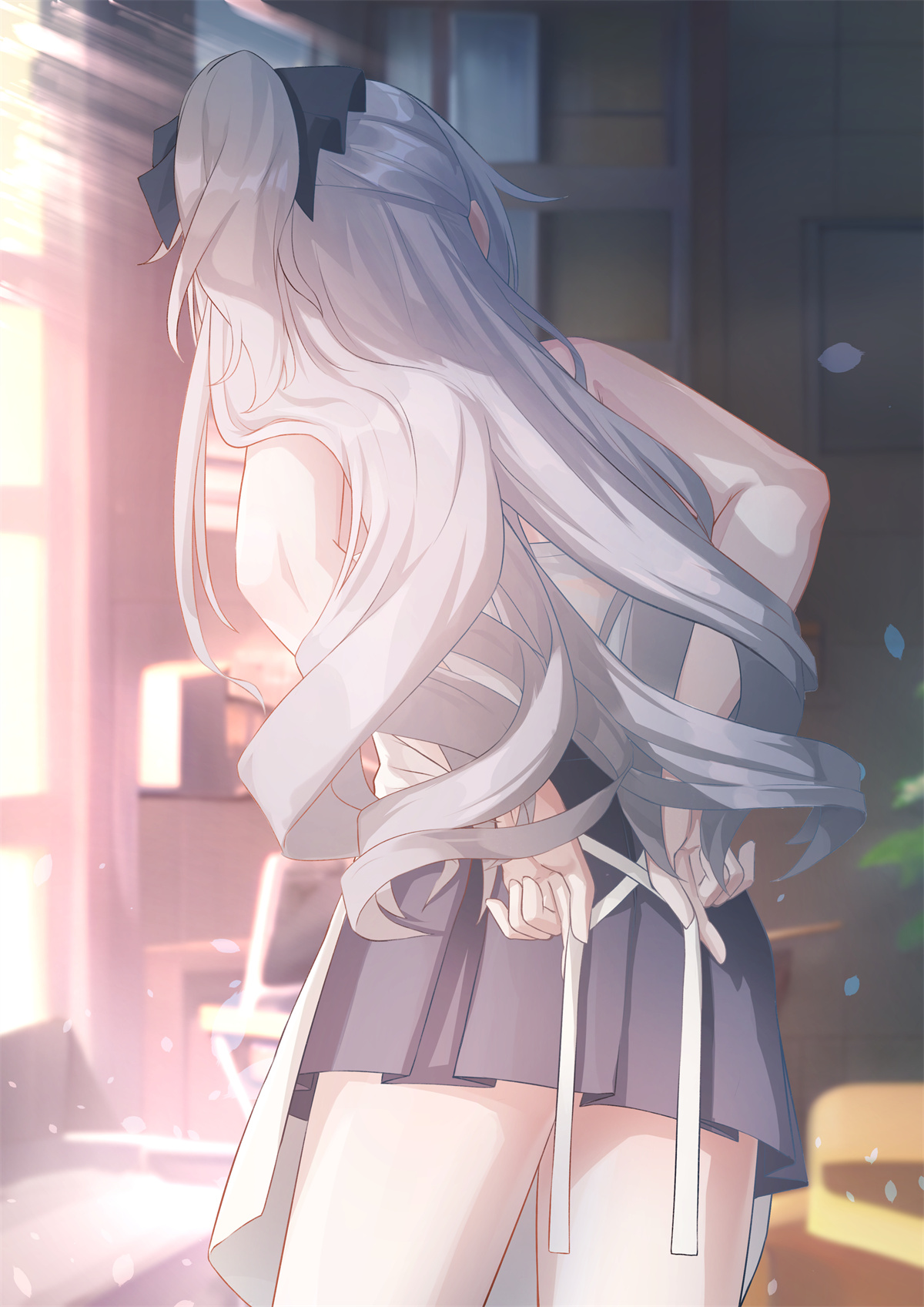 P站插画 崩坏3 布洛妮娅少女  系围裙@CAISENA P站美图-第1张
