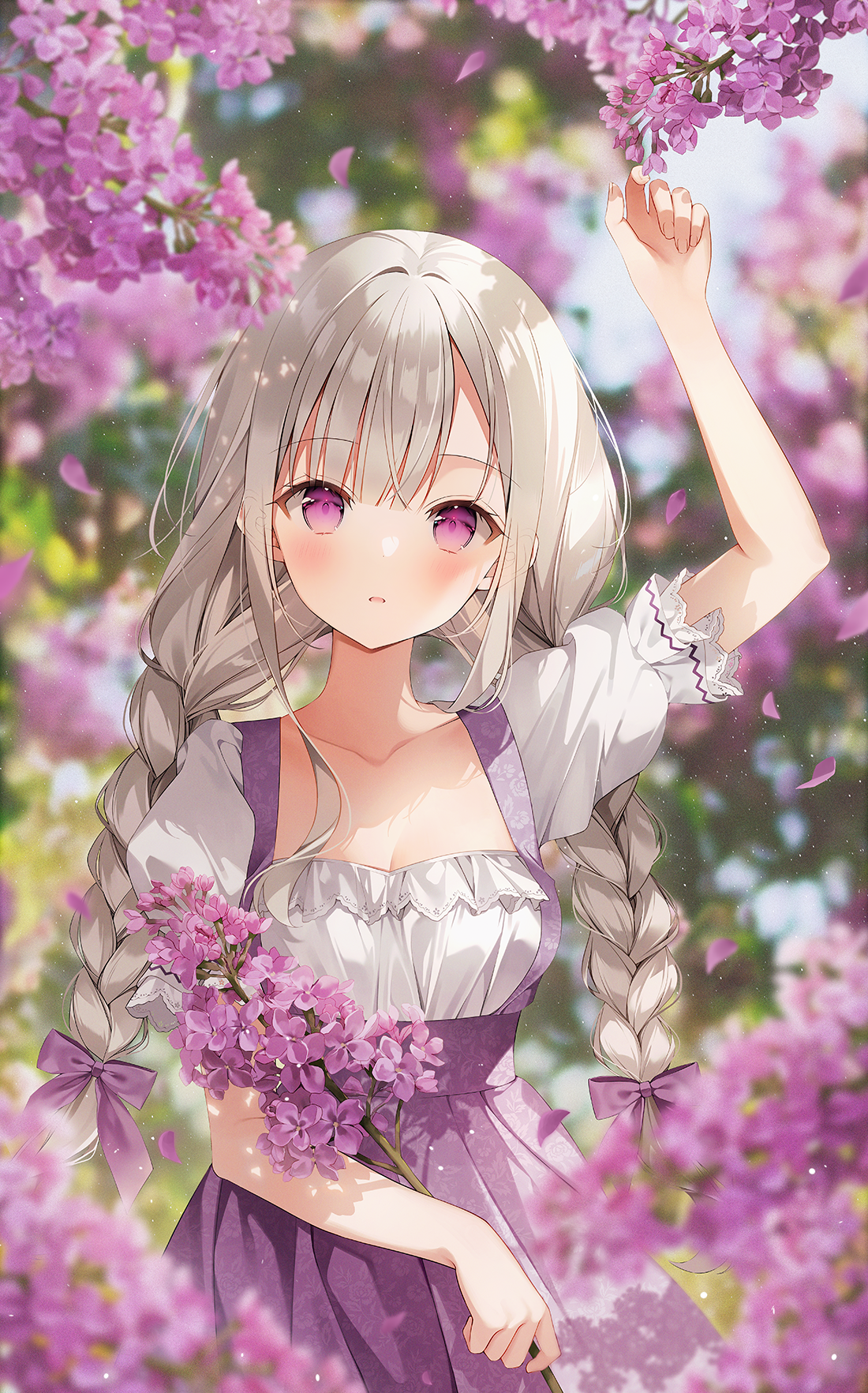 【插画美图】汉服胡桃和甘雨 布洛妮娅 初音未来 砂狼 今日美图插画集 P站美图-第4张
