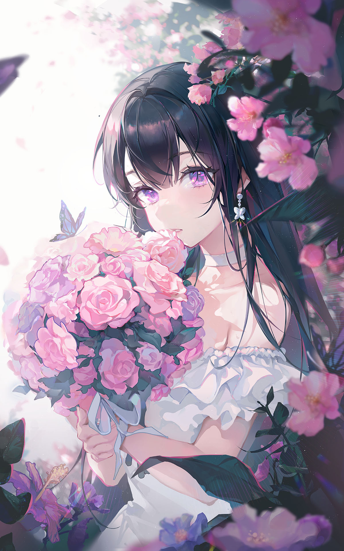 【插画美图】汉服胡桃和甘雨 布洛妮娅 初音未来 砂狼 今日美图插画集 P站美图-第14张