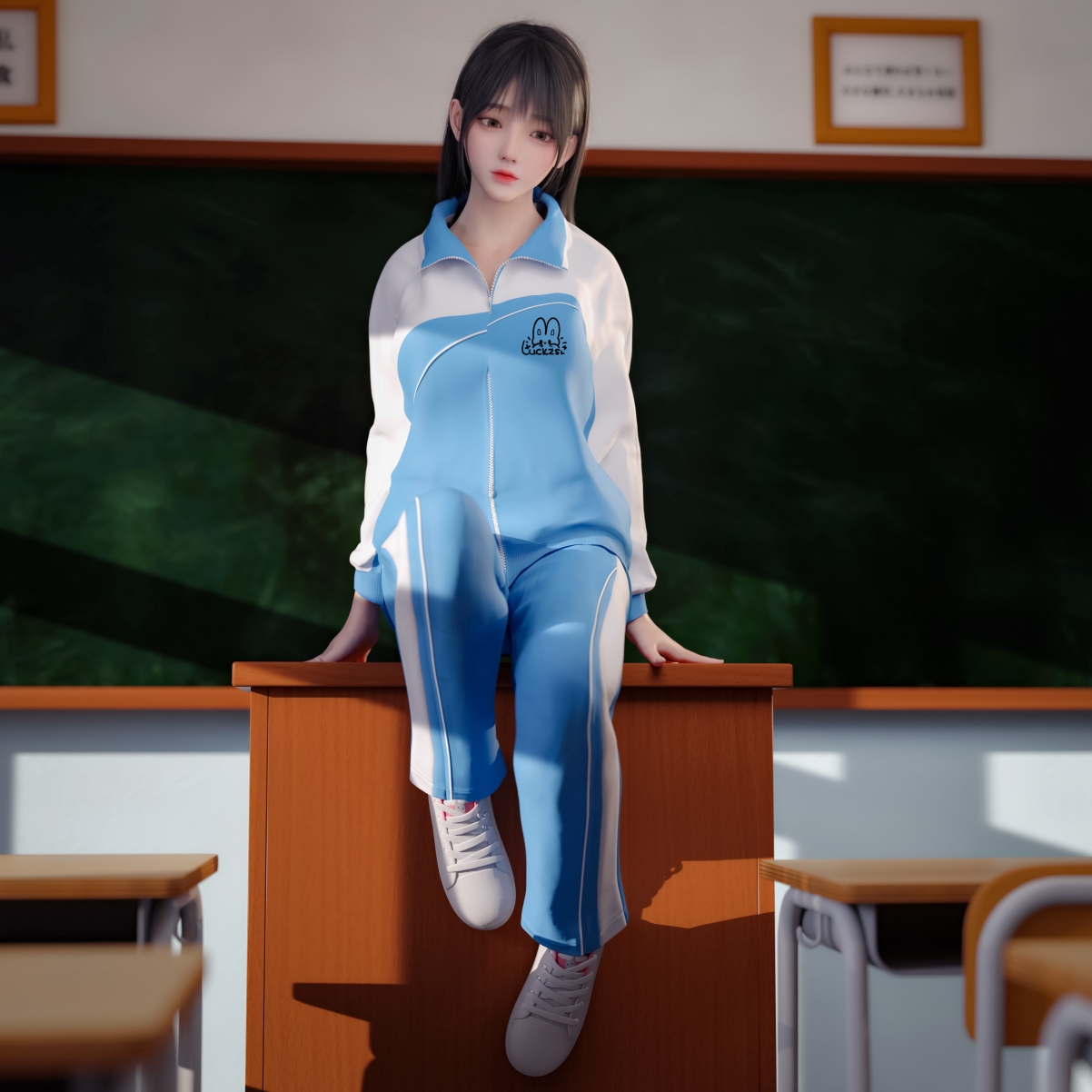 最新麻匪 清纯校服 教室4k原图壁纸 电脑壁纸-第1张