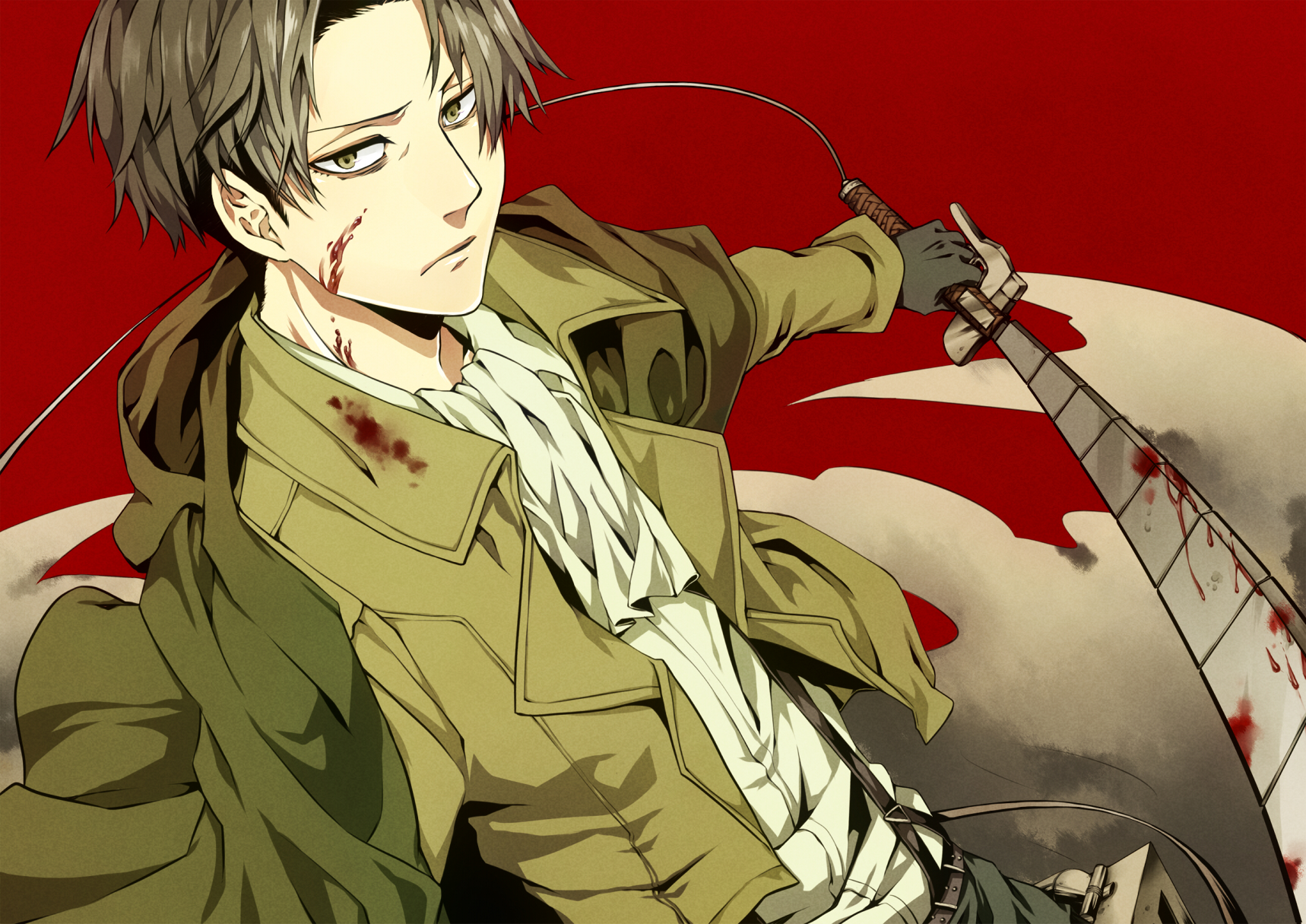 【插画美图】是你喜欢的兵长《进击的巨人》同人角色插画 P站美图-第3张