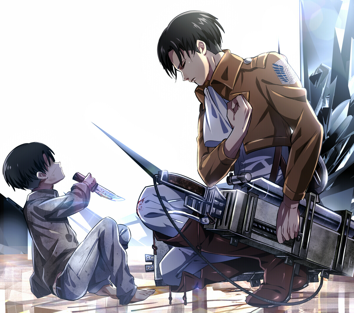 【插画美图】是你喜欢的兵长《进击的巨人》同人角色插画 P站美图-第6张