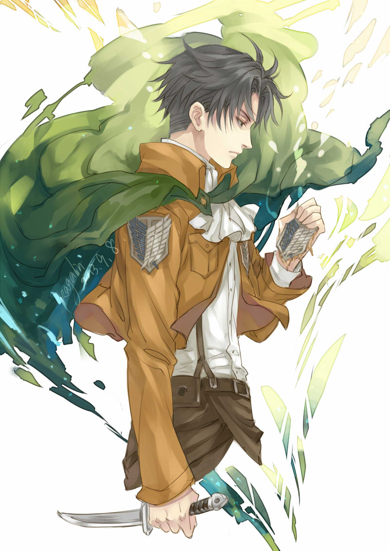 【插画美图】是你喜欢的兵长《进击的巨人》同人角色插画 P站美图-第8张