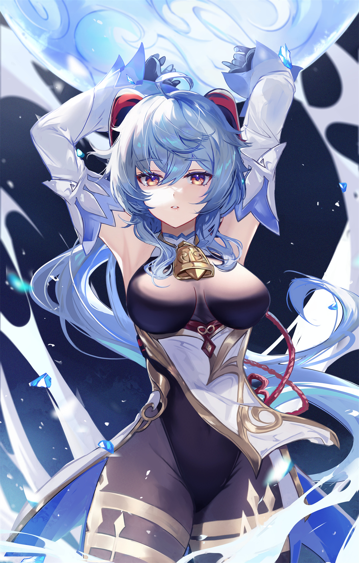 P站插画 原神 甘雨 女孩子 黑丝袜 动漫手机壁纸@Vardan P站美图-第1张