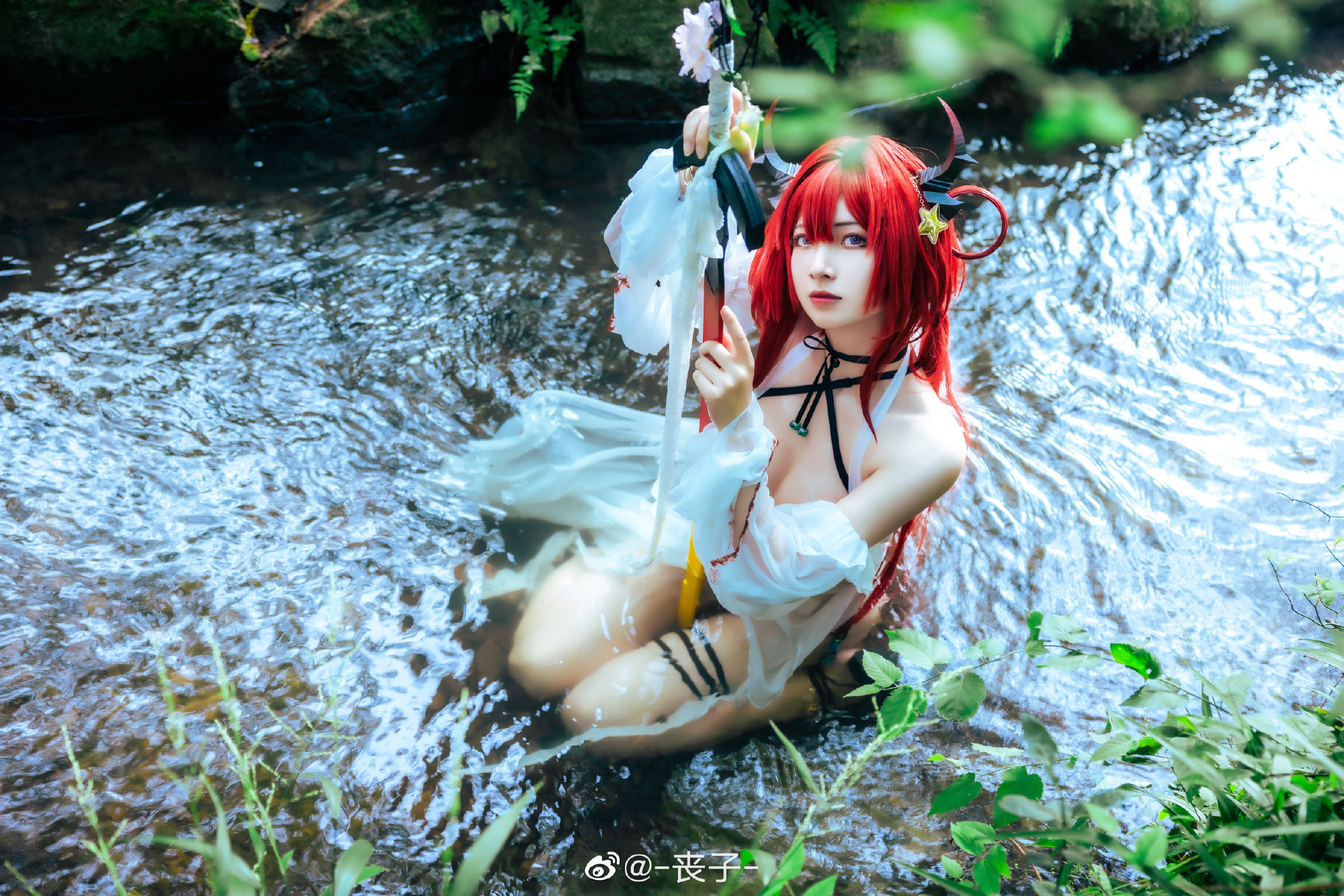 【COS】不要对我指手画脚。 明日方舟 史尔特尔@-丧子- COSPLAY-第4张