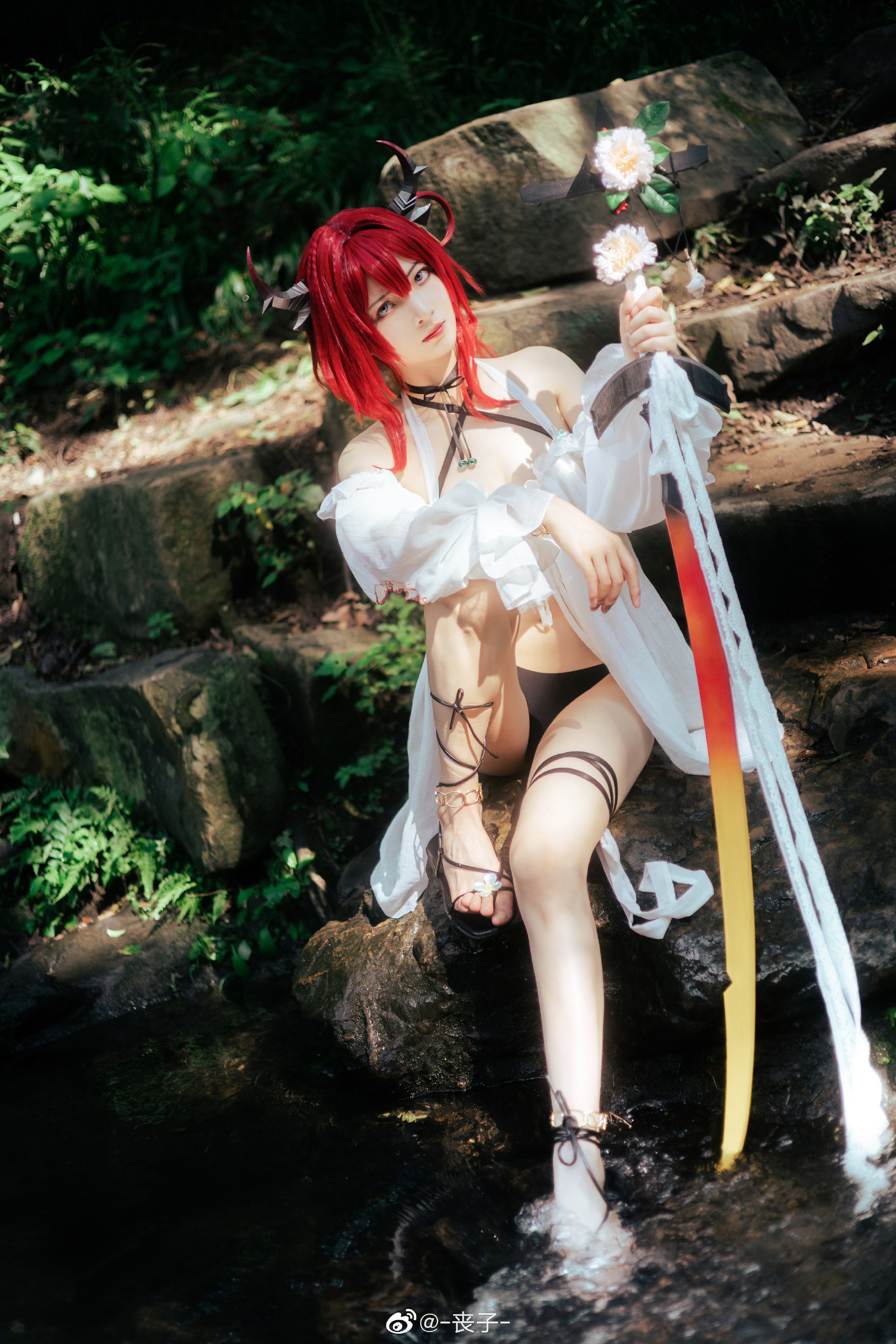 【COS】不要对我指手画脚。 明日方舟 史尔特尔@-丧子- COSPLAY-第9张