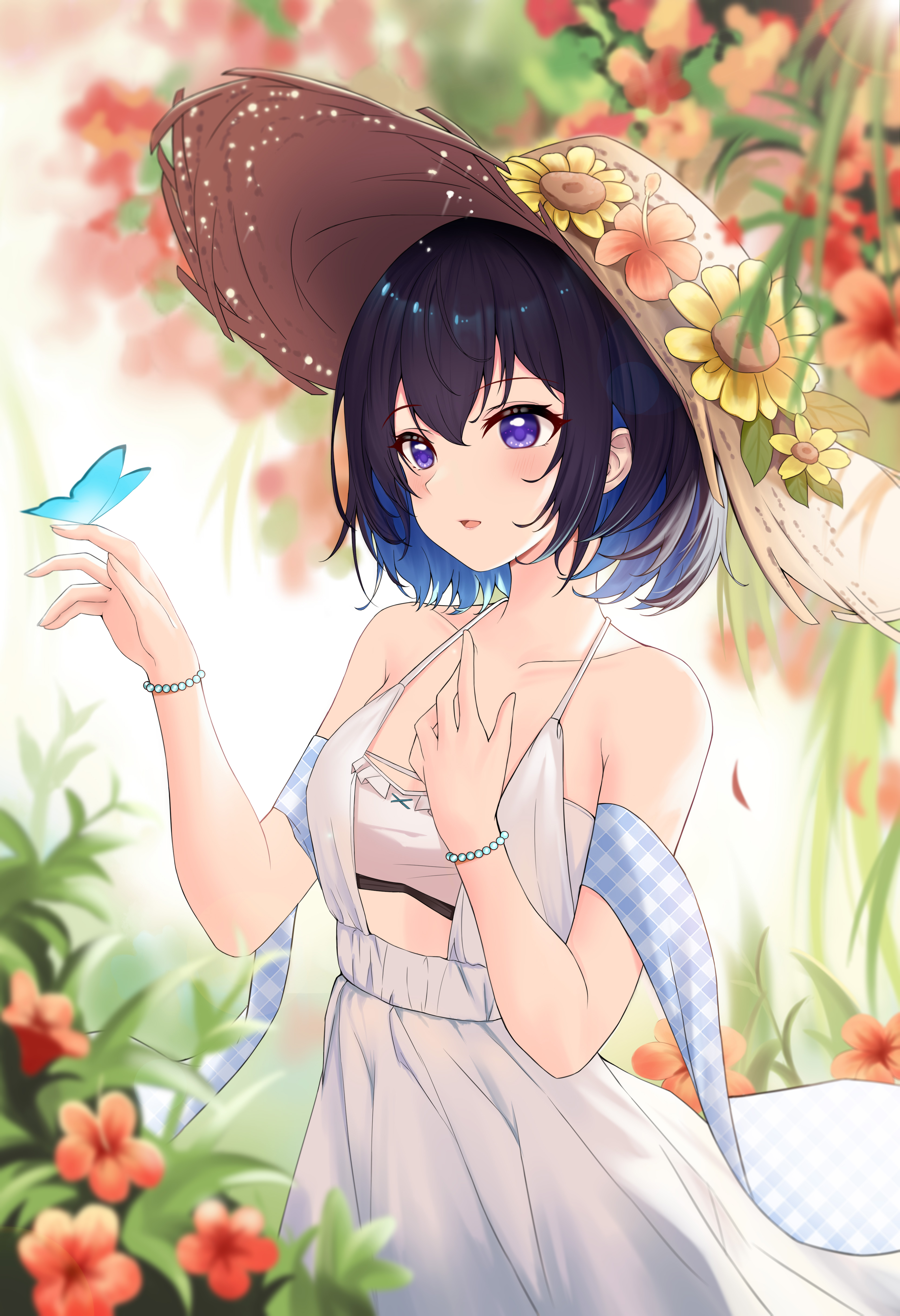 【插画美图】瞳孔如海一般，肌肤雪白的希儿 崩坏3 希儿·芙乐艾同人插画壁纸推荐 P站美图-第2张