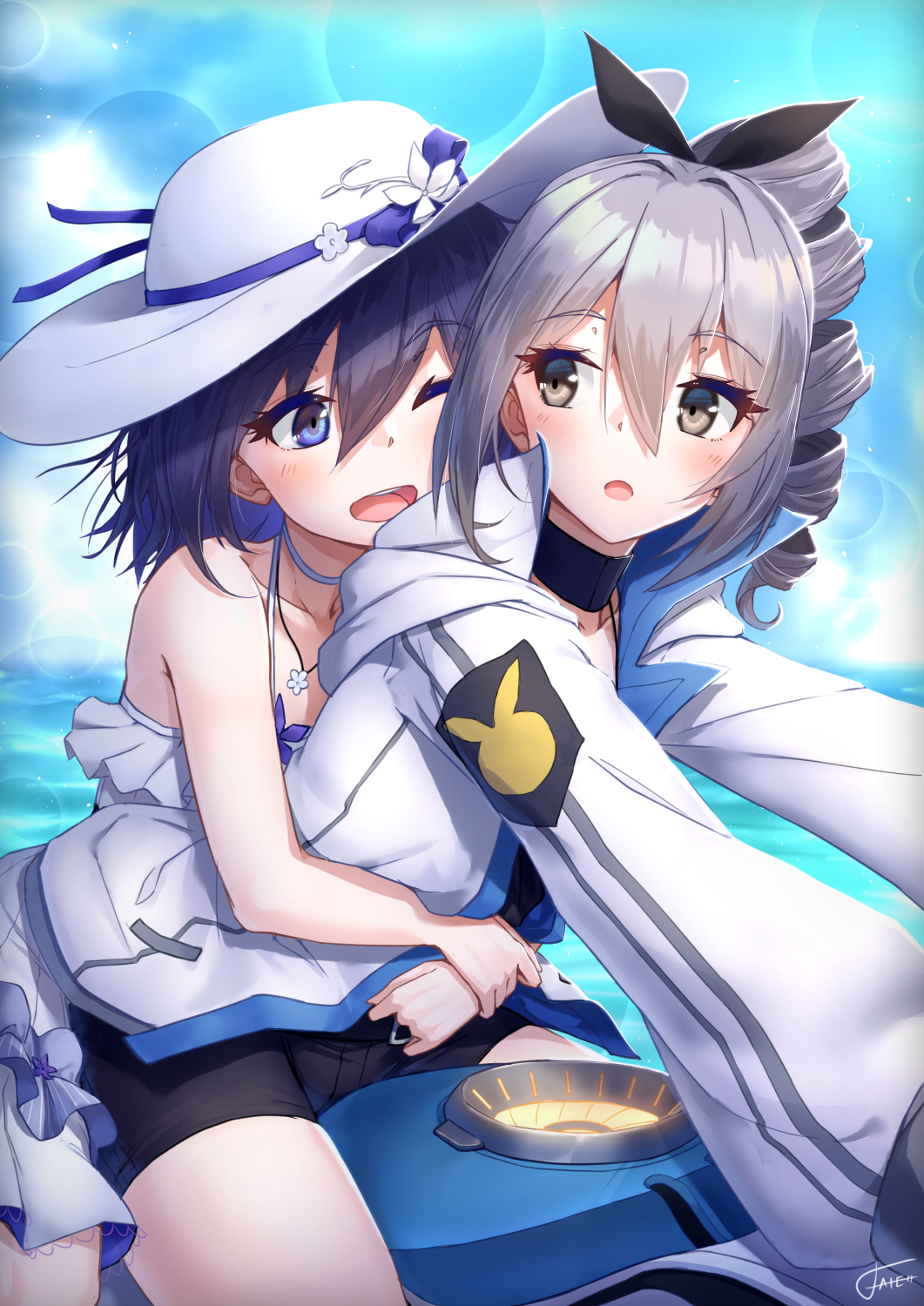 【插画美图】瞳孔如海一般，肌肤雪白的希儿 崩坏3 希儿·芙乐艾同人插画壁纸推荐 P站美图-第8张