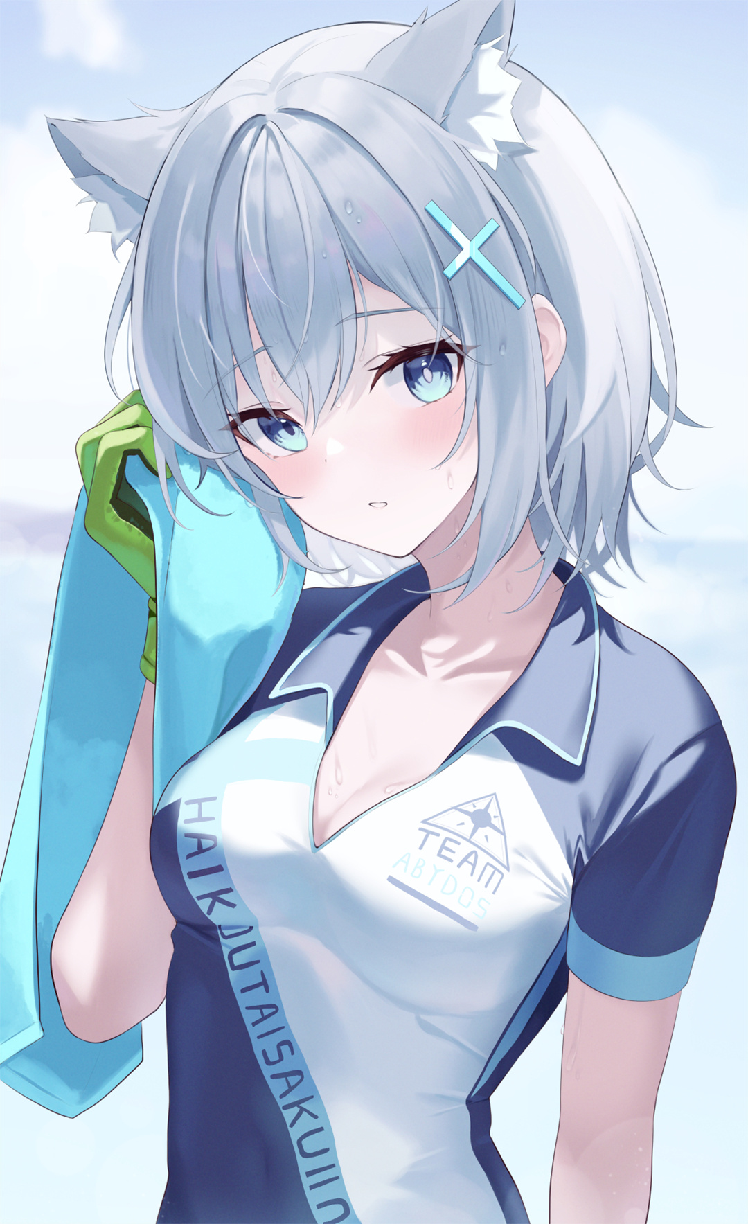 【插画美图】兽耳娘来啦，不进来你就后悔吧！碧蓝档案 砂狼白子同人角色插画推荐 P站美图-第7张