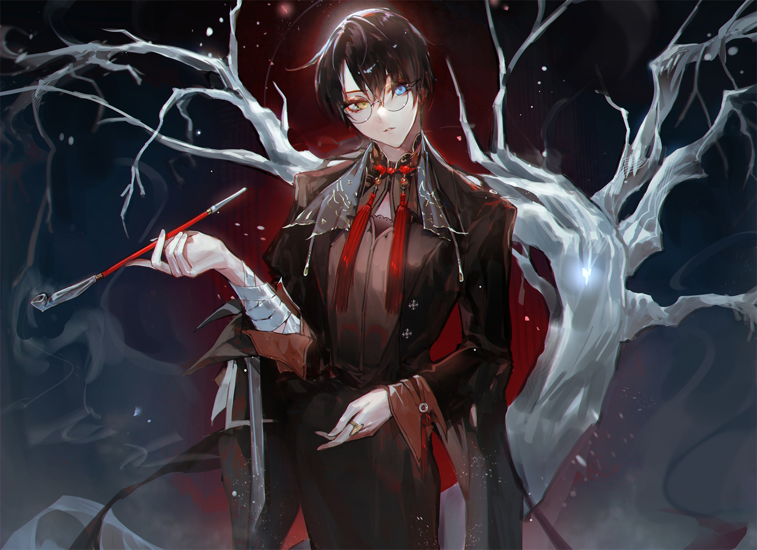 【插画美图】神秘魅力♡ - 异色瞳男子插画特辑 - P站美图-第2张