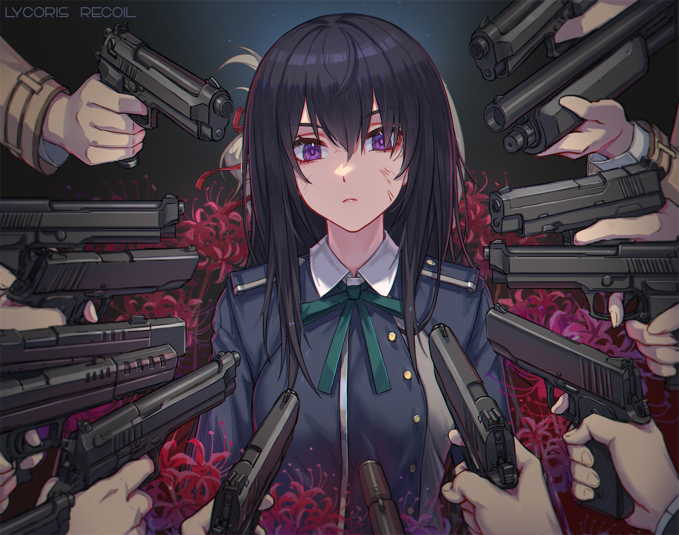 【插画美图】冷淡的泷奈和活泼的锦木千束你喜欢吗？《Lycoris Recoil》动漫同人插画推荐 P站美图-第3张