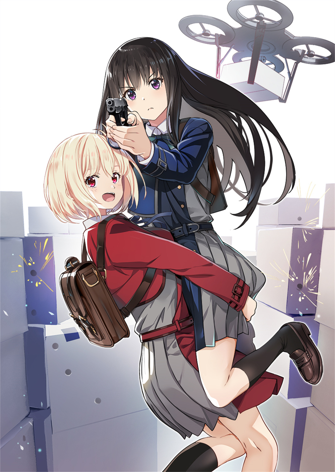 【插画美图】冷淡的泷奈和活泼的锦木千束你喜欢吗？《Lycoris Recoil》动漫同人插画推荐 P站美图-第4张
