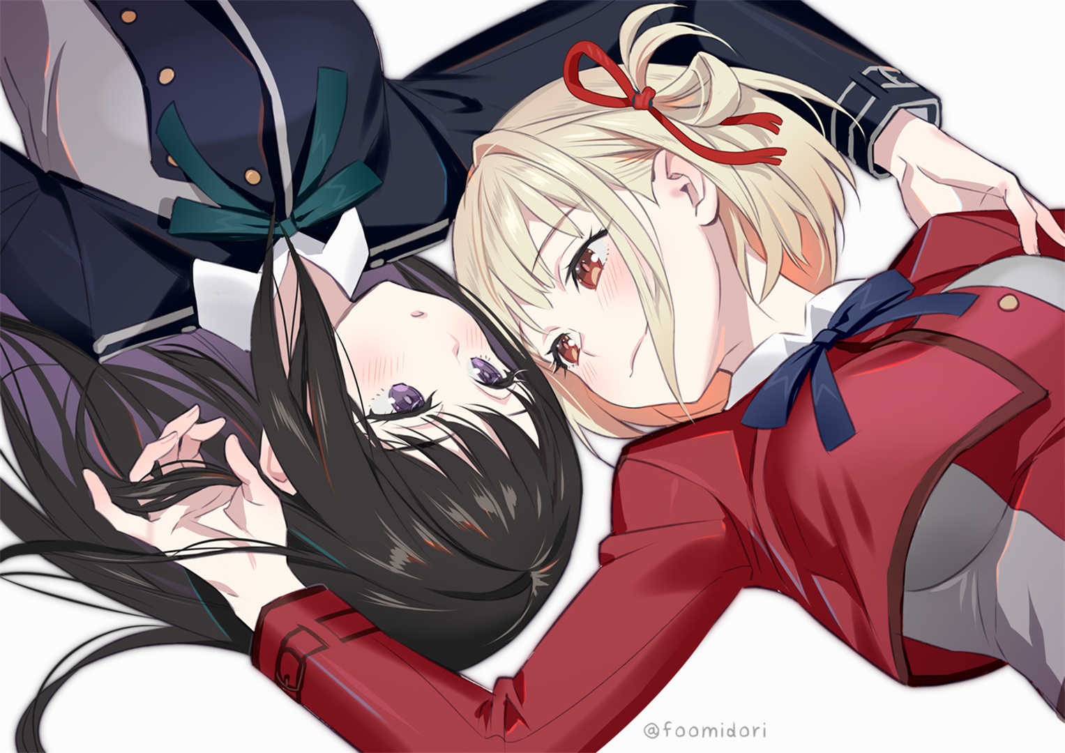 【插画美图】冷淡的泷奈和活泼的锦木千束你喜欢吗？《Lycoris Recoil》动漫同人插画推荐 P站美图-第5张