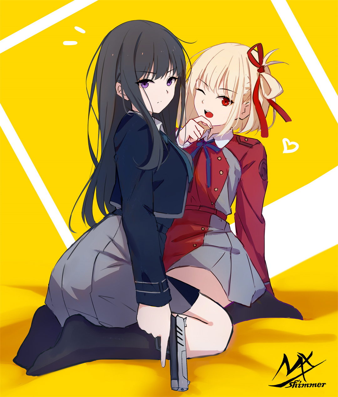 【插画美图】冷淡的泷奈和活泼的锦木千束你喜欢吗？《Lycoris Recoil》动漫同人插画推荐 P站美图-第8张