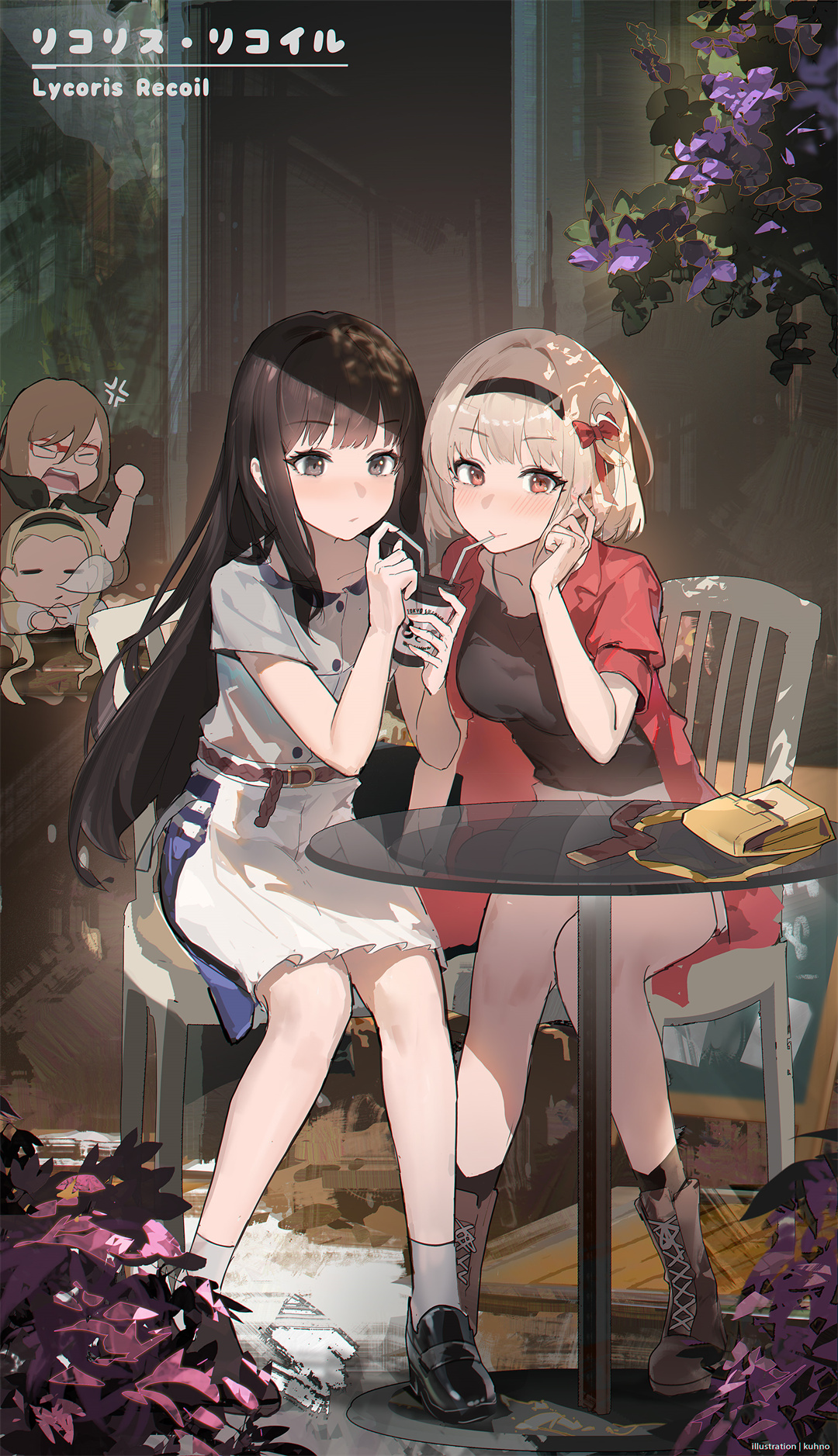 【插画美图】冷淡的泷奈和活泼的锦木千束你喜欢吗？《Lycoris Recoil》动漫同人插画推荐 P站美图-第11张
