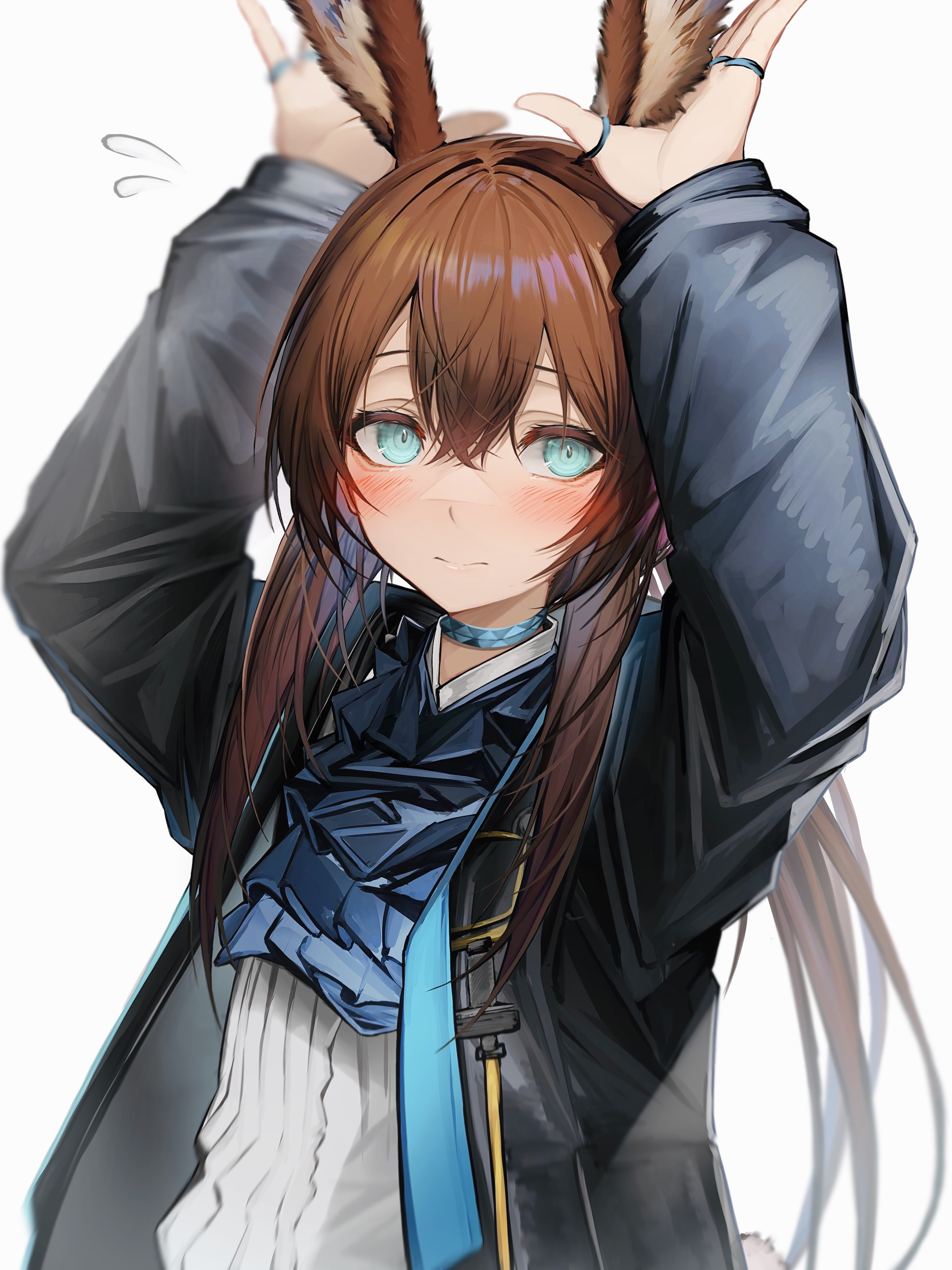 【插画美图】大兽耳你喜欢吗？罗德岛的公开领袖 明日方舟 阿米娅同人角色插画 P站美图-第2张
