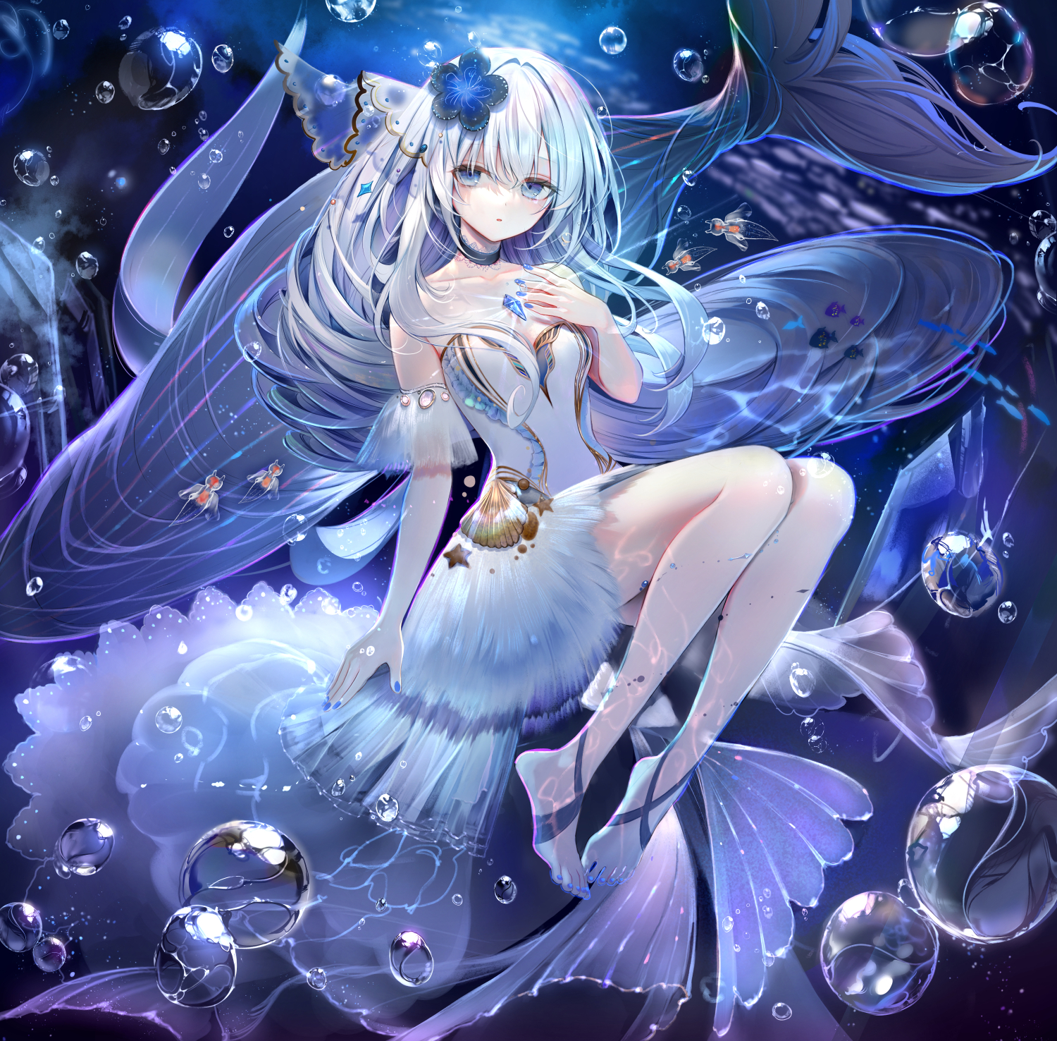 【插画美图】初音未来 赛马娘 荧穿着JK和你一起上学，今日插画推荐 P站美图-第4张