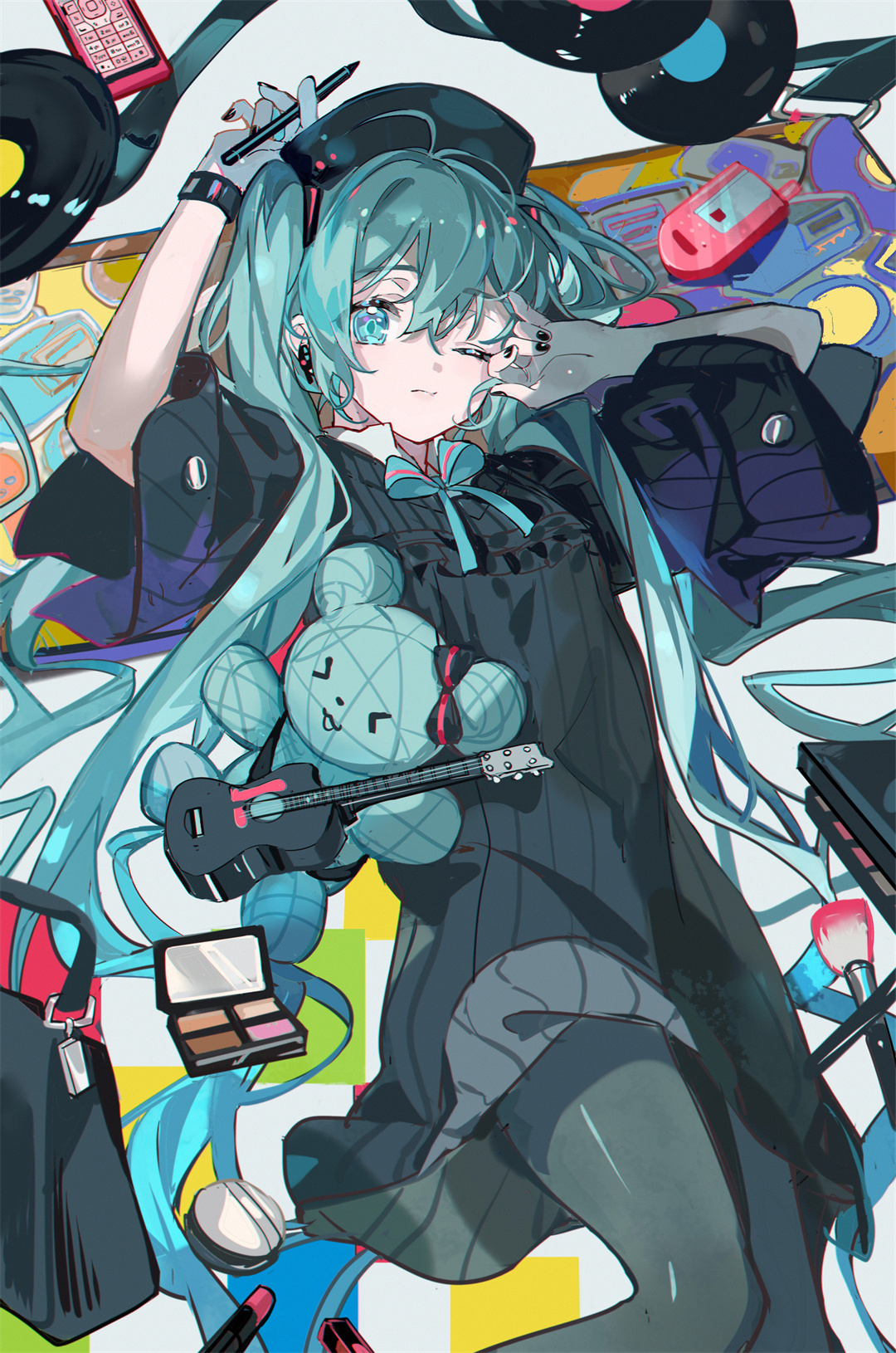 【插画美图】初音未来 赛马娘 荧穿着JK和你一起上学，今日插画推荐 P站美图-第7张