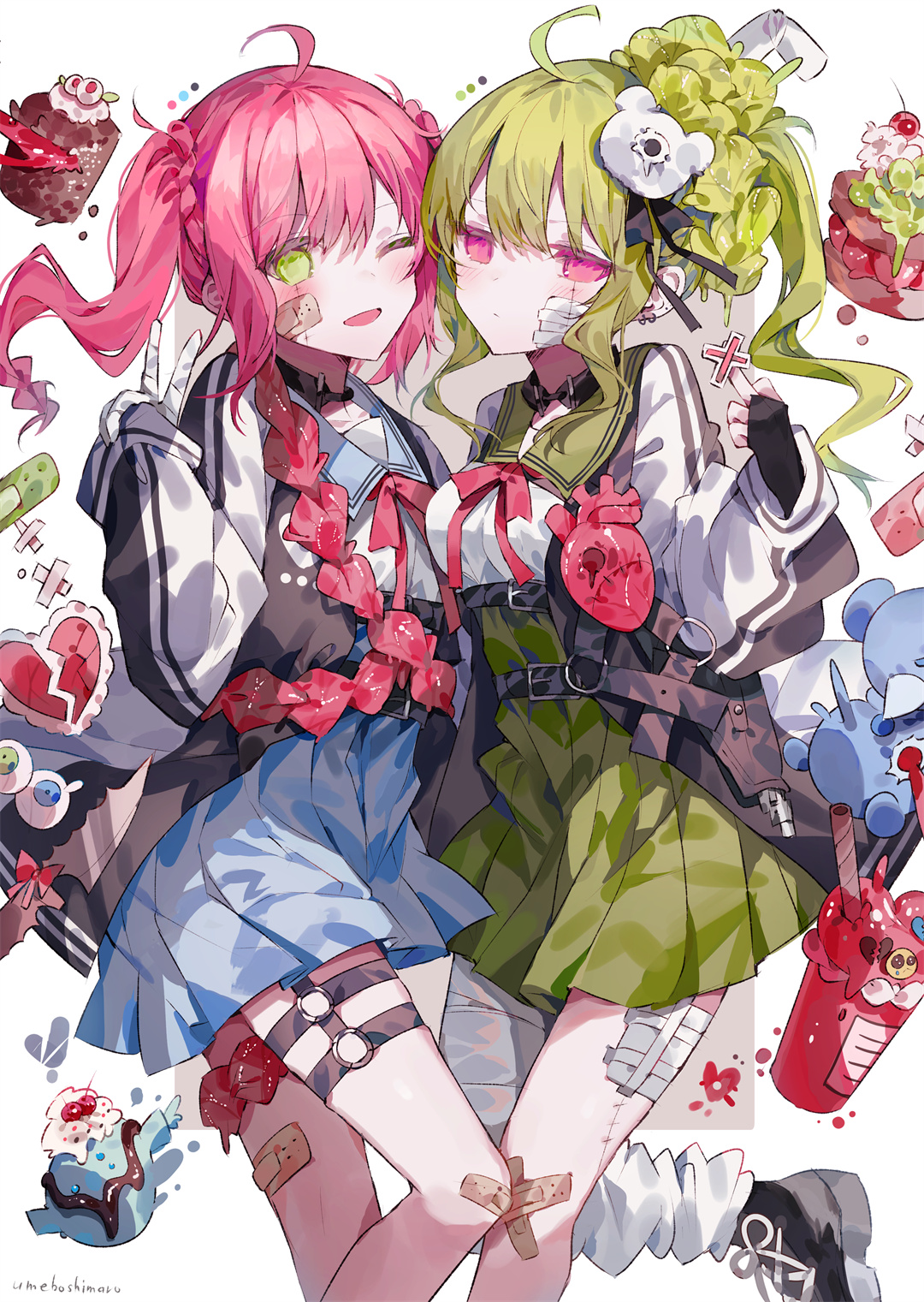 【插画美图】初音未来 赛马娘 荧穿着JK和你一起上学，今日插画推荐 P站美图-第9张