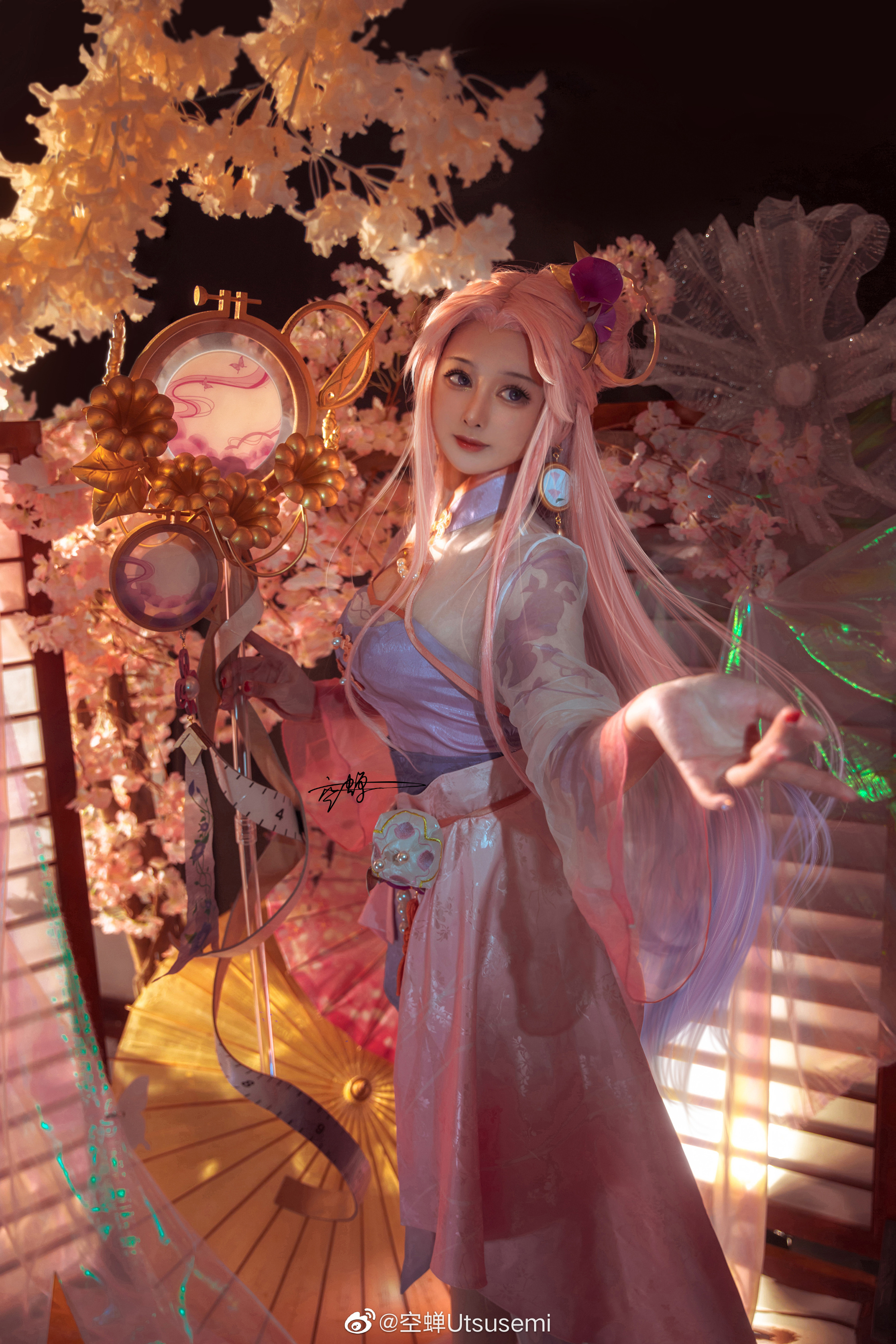 【COS】七月初七，夜悬长丝，投针验巧，明月照看。王者荣耀 王昭君·乞巧织情@空蝉Utsusemi COSPLAY-第1张