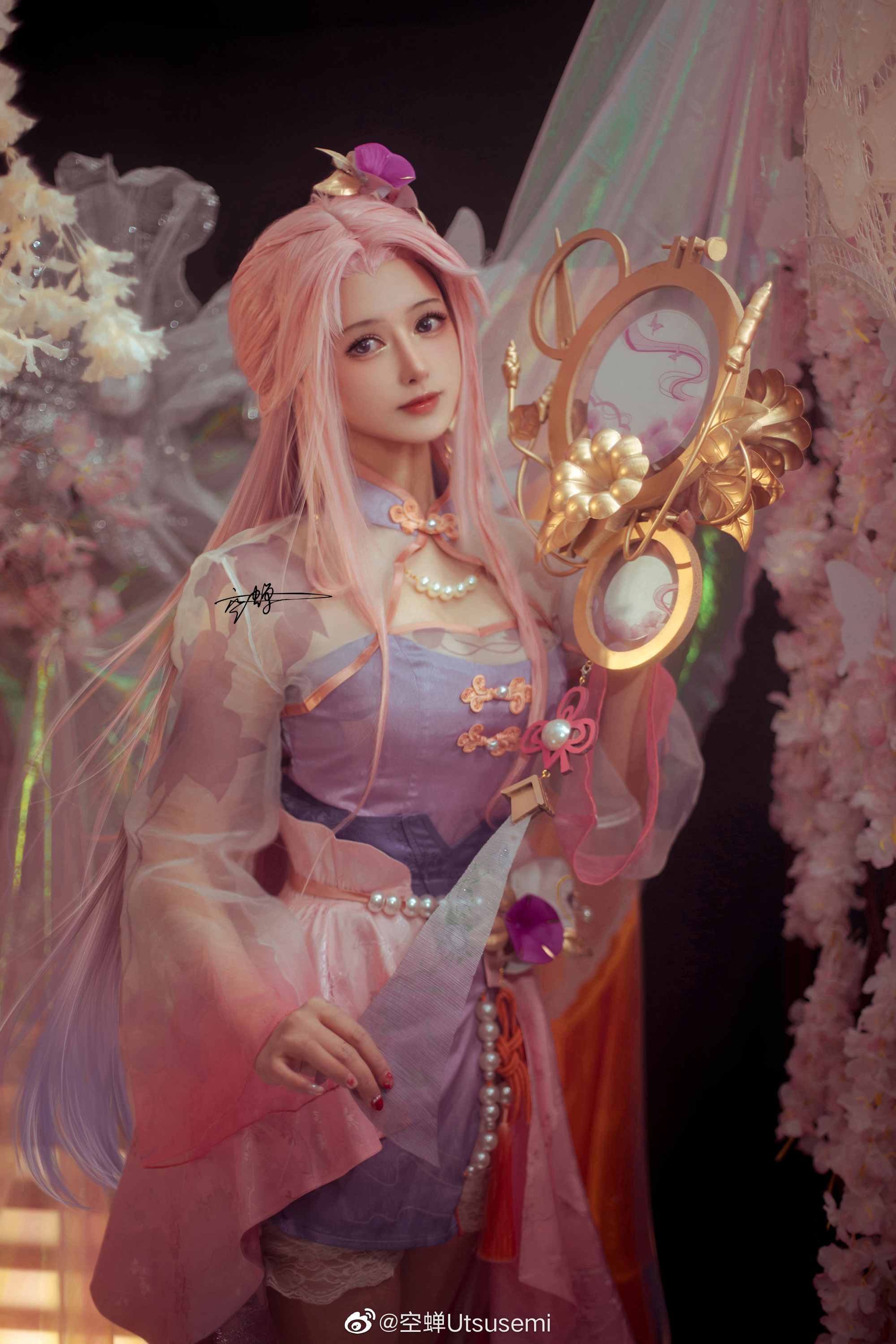 【COS】七月初七，夜悬长丝，投针验巧，明月照看。王者荣耀 王昭君·乞巧织情@空蝉Utsusemi COSPLAY-第2张