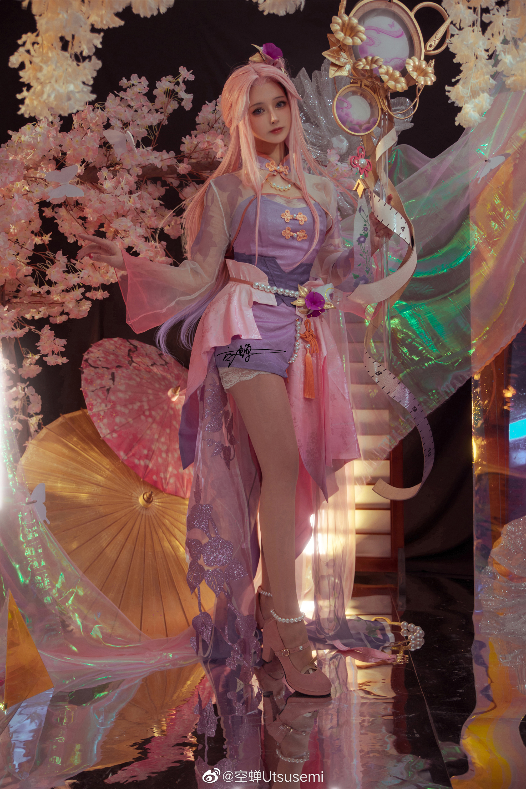 【COS】七月初七，夜悬长丝，投针验巧，明月照看。王者荣耀 王昭君·乞巧织情@空蝉Utsusemi COSPLAY-第3张