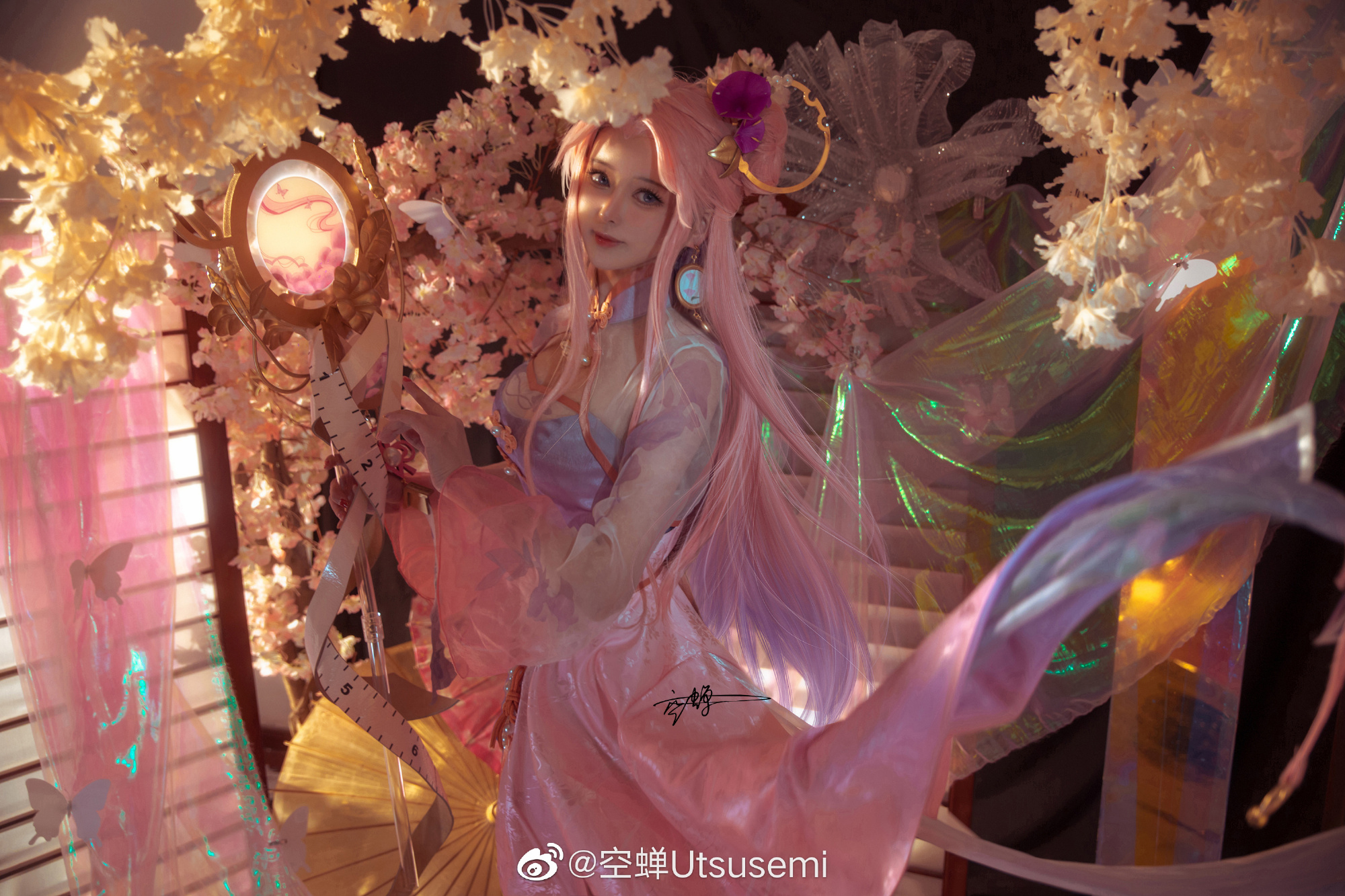 【COS】七月初七，夜悬长丝，投针验巧，明月照看。王者荣耀 王昭君·乞巧织情@空蝉Utsusemi COSPLAY-第5张