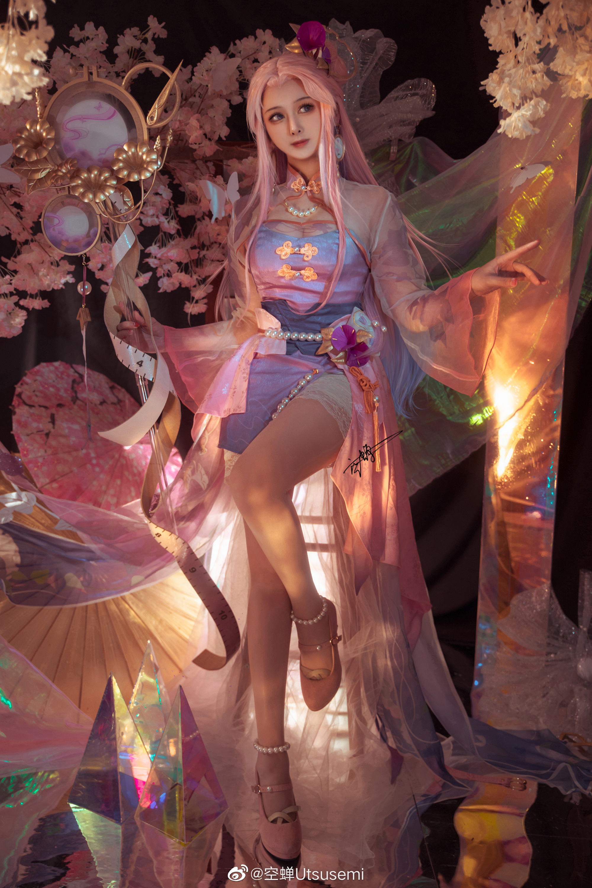 【COS】七月初七，夜悬长丝，投针验巧，明月照看。王者荣耀 王昭君·乞巧织情@空蝉Utsusemi COSPLAY-第9张