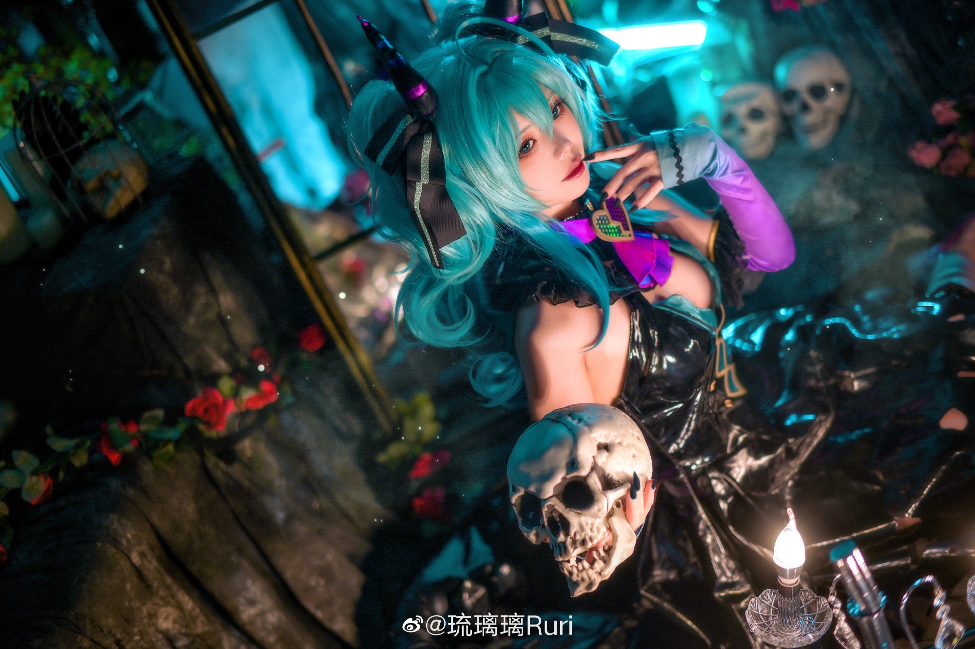 【COS】Hatsune Miku Villan Ver.? 初音未来@琉璃璃Ruri COSPLAY-第3张