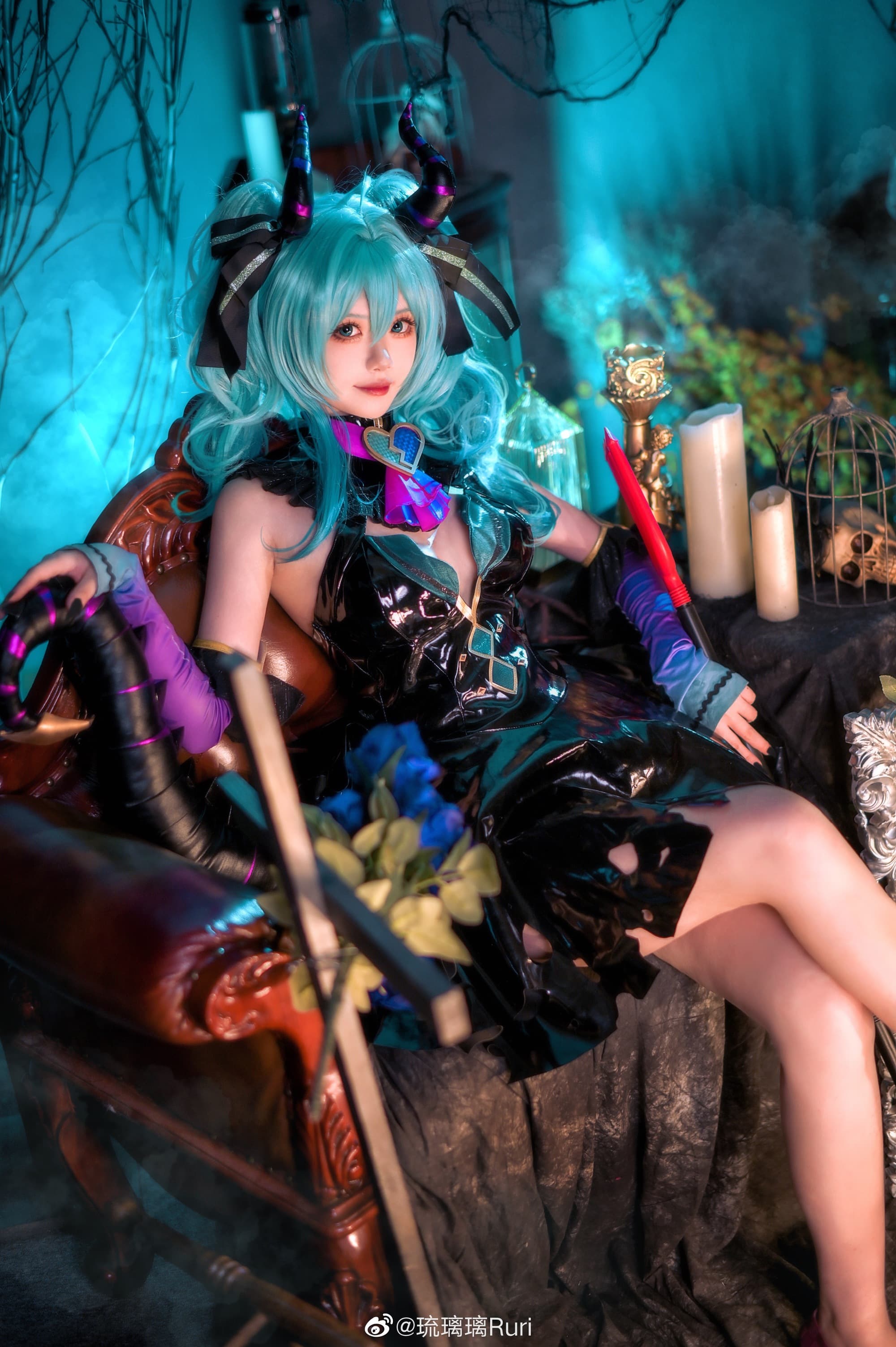 【COS】Hatsune Miku Villan Ver.? 初音未来@琉璃璃Ruri COSPLAY-第9张
