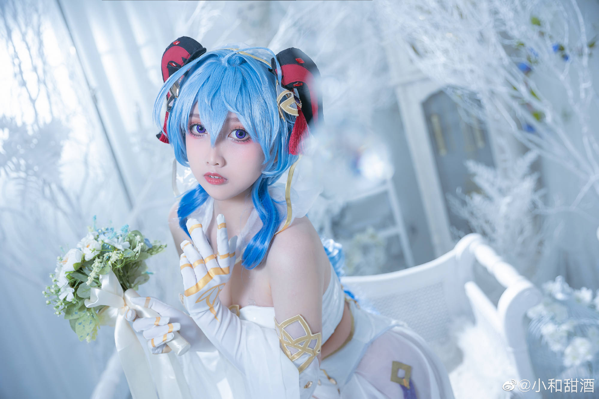 【COS】原神 -甘雨花嫁-@小和甜酒 COSPLAY-第2张