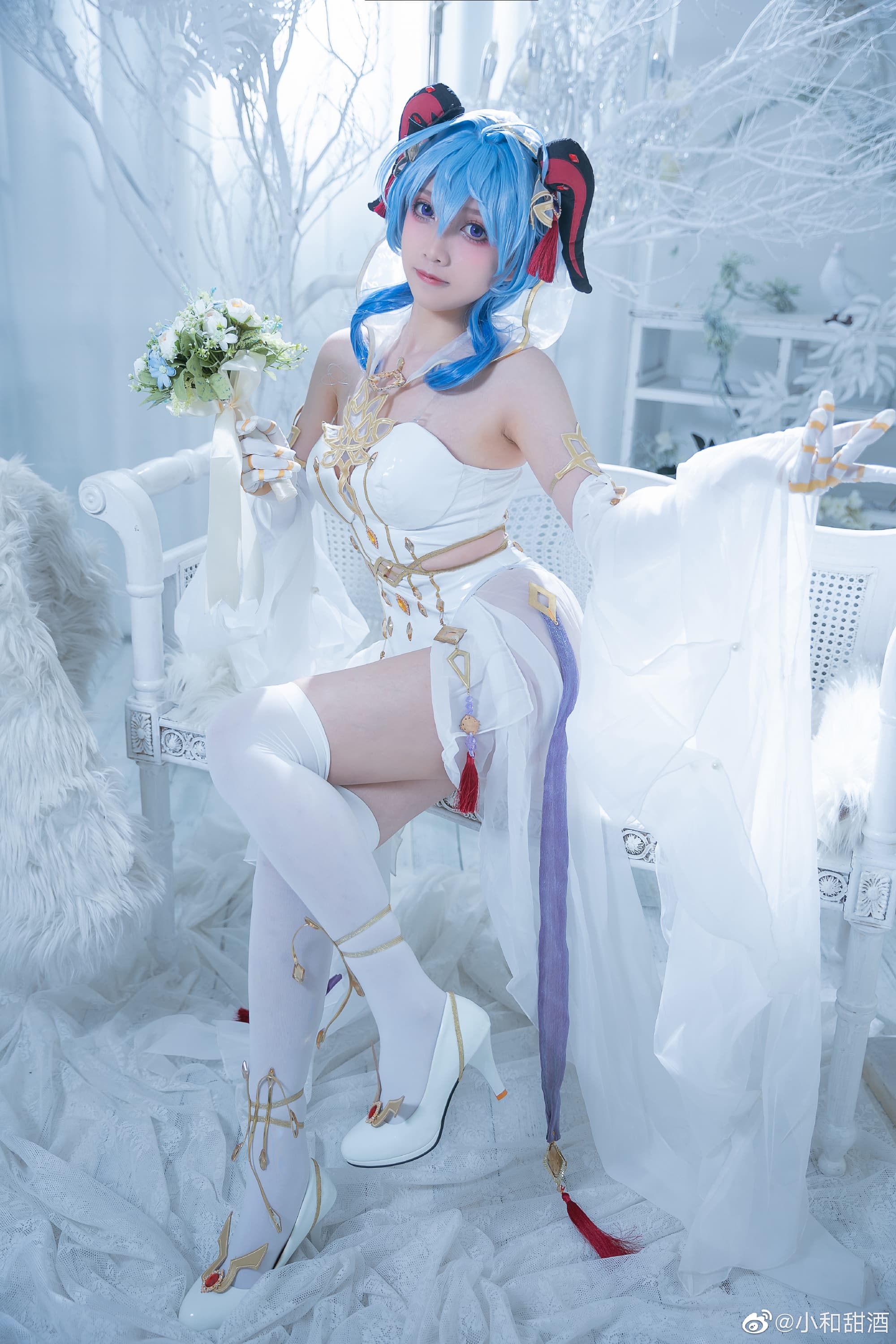 【COS】原神 -甘雨花嫁-@小和甜酒 COSPLAY-第6张
