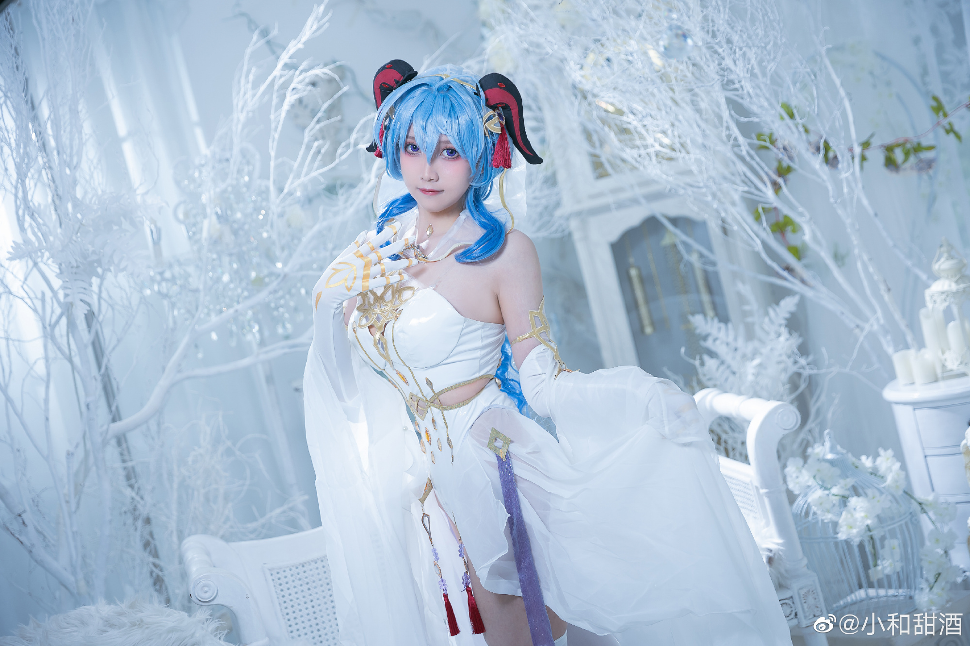 【COS】原神 -甘雨花嫁-@小和甜酒 COSPLAY-第9张