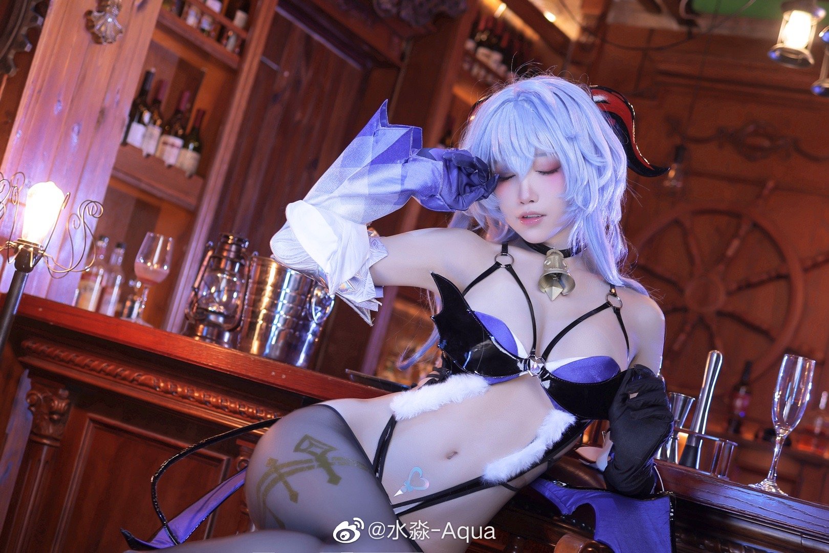万圣节快乐～发点甘雨同人魅魔@水淼-Aqua COSPLAY-第3张