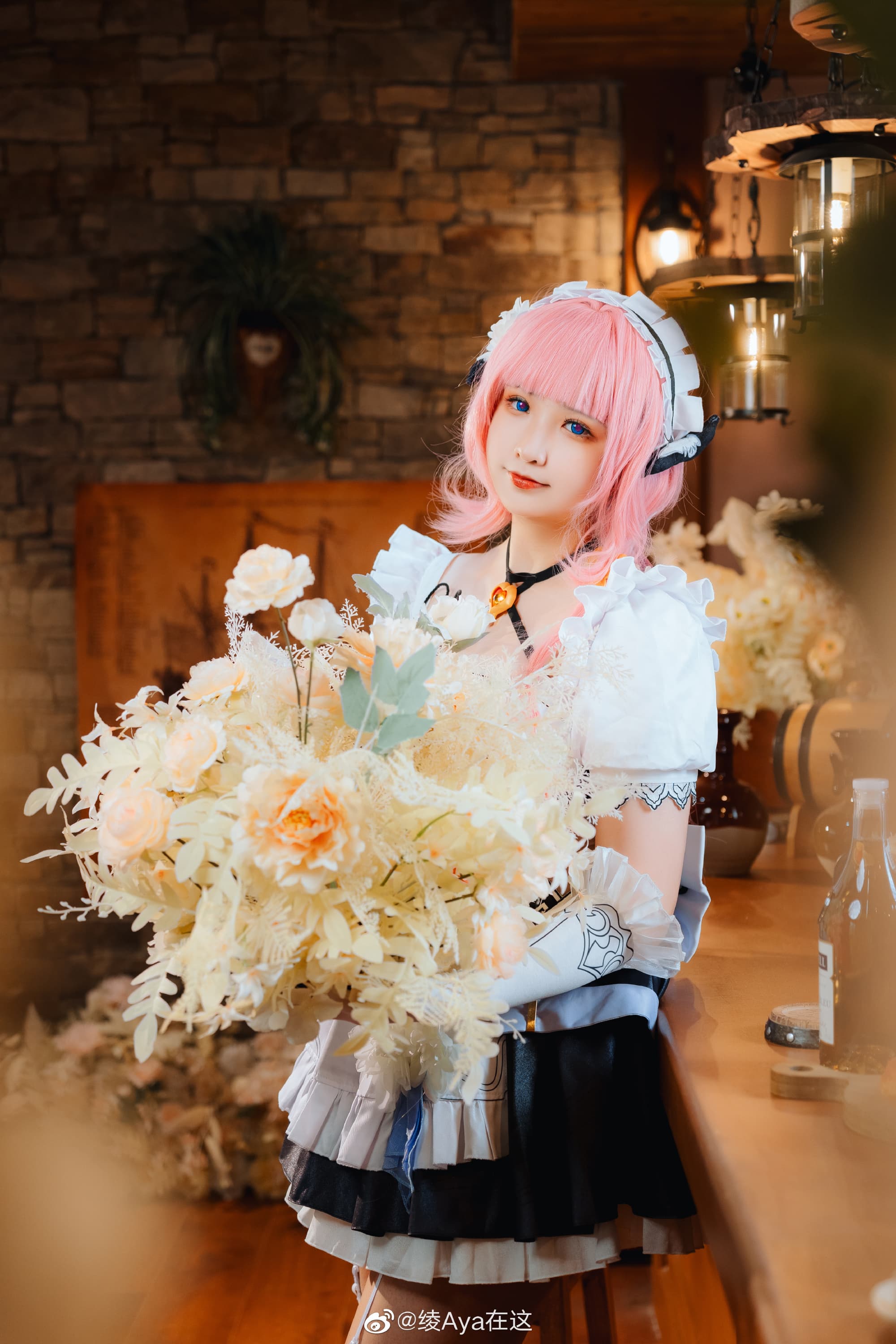 【COS】你可不要被三次元的女人给骗了呀 ♪ 崩坏3 爱莉希雅女仆cos@绫Aya在这 COSPLAY-第3张