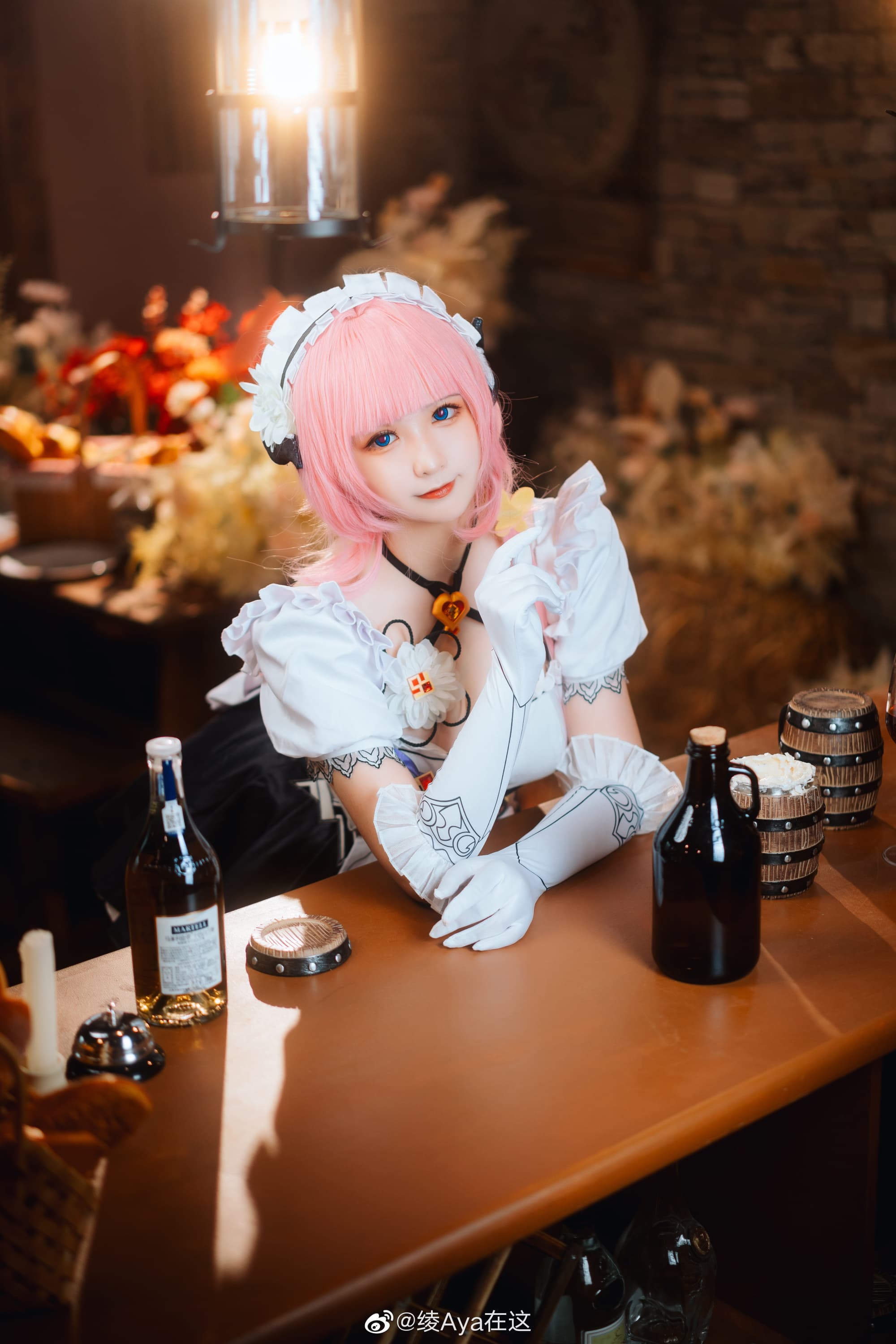 【COS】你可不要被三次元的女人给骗了呀 ♪ 崩坏3 爱莉希雅女仆cos@绫Aya在这 COSPLAY-第7张