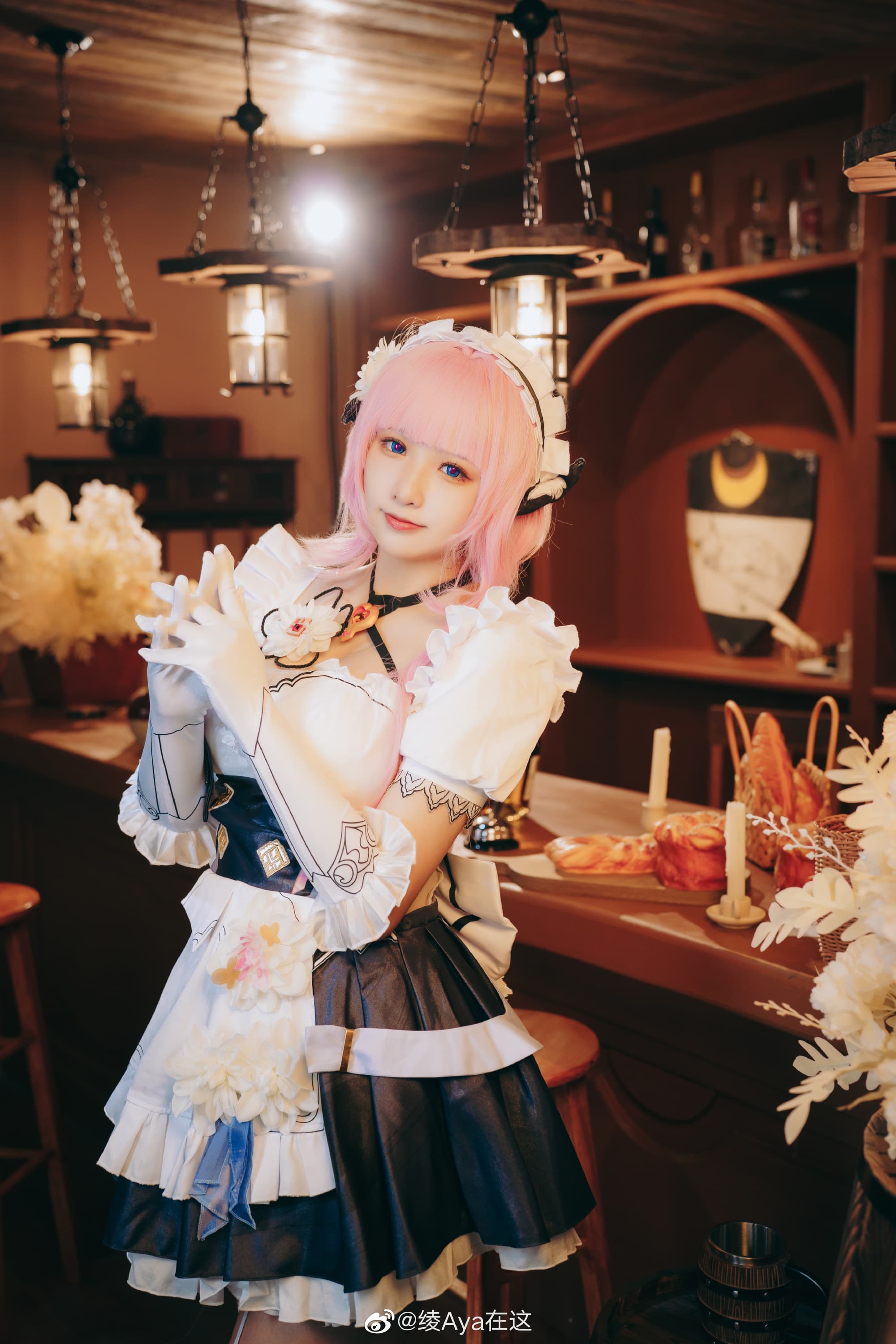 【COS】你可不要被三次元的女人给骗了呀 ♪ 崩坏3 爱莉希雅女仆cos@绫Aya在这 COSPLAY-第10张