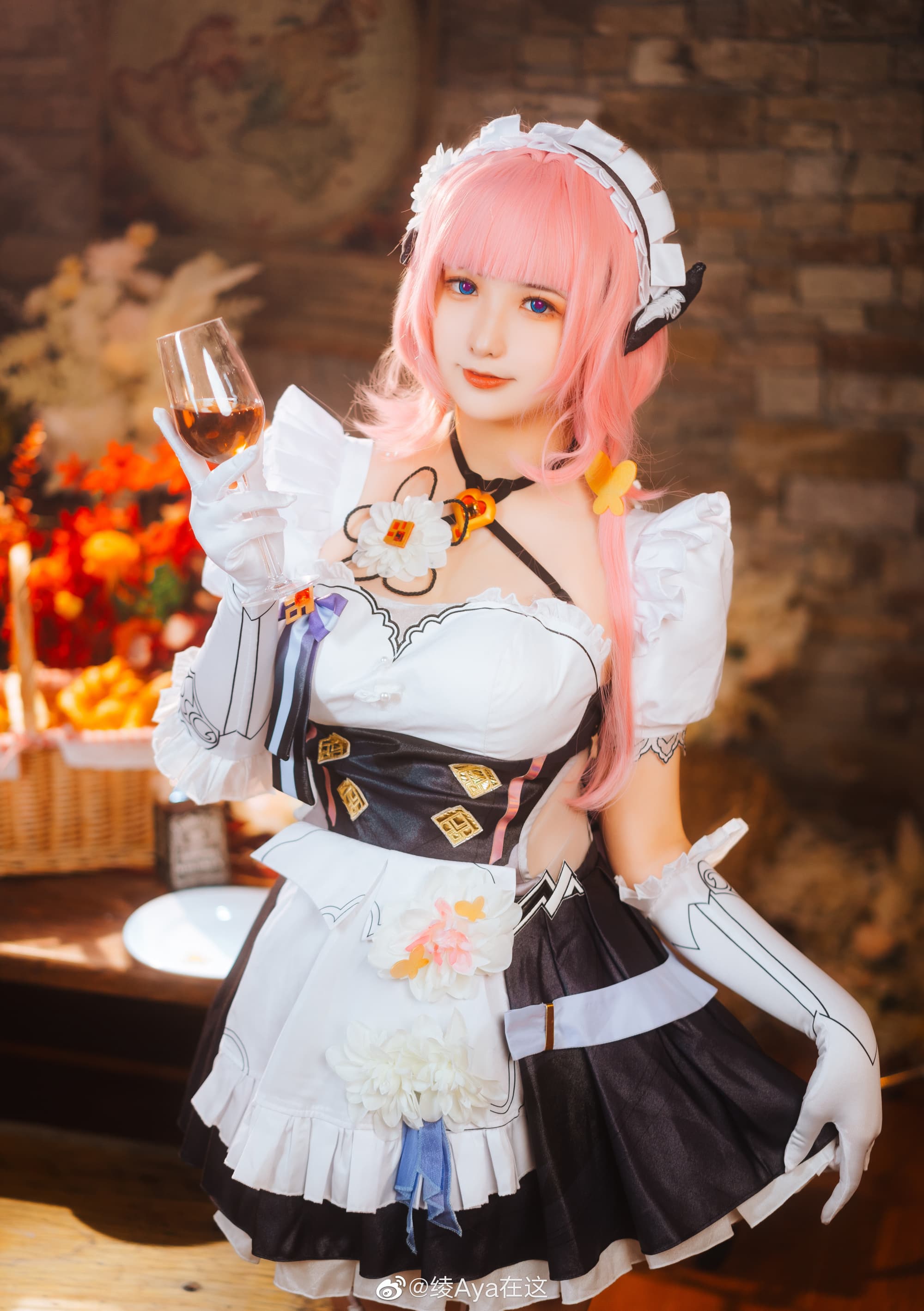【COS】你可不要被三次元的女人给骗了呀 ♪ 崩坏3 爱莉希雅女仆cos@绫Aya在这 COSPLAY-第14张