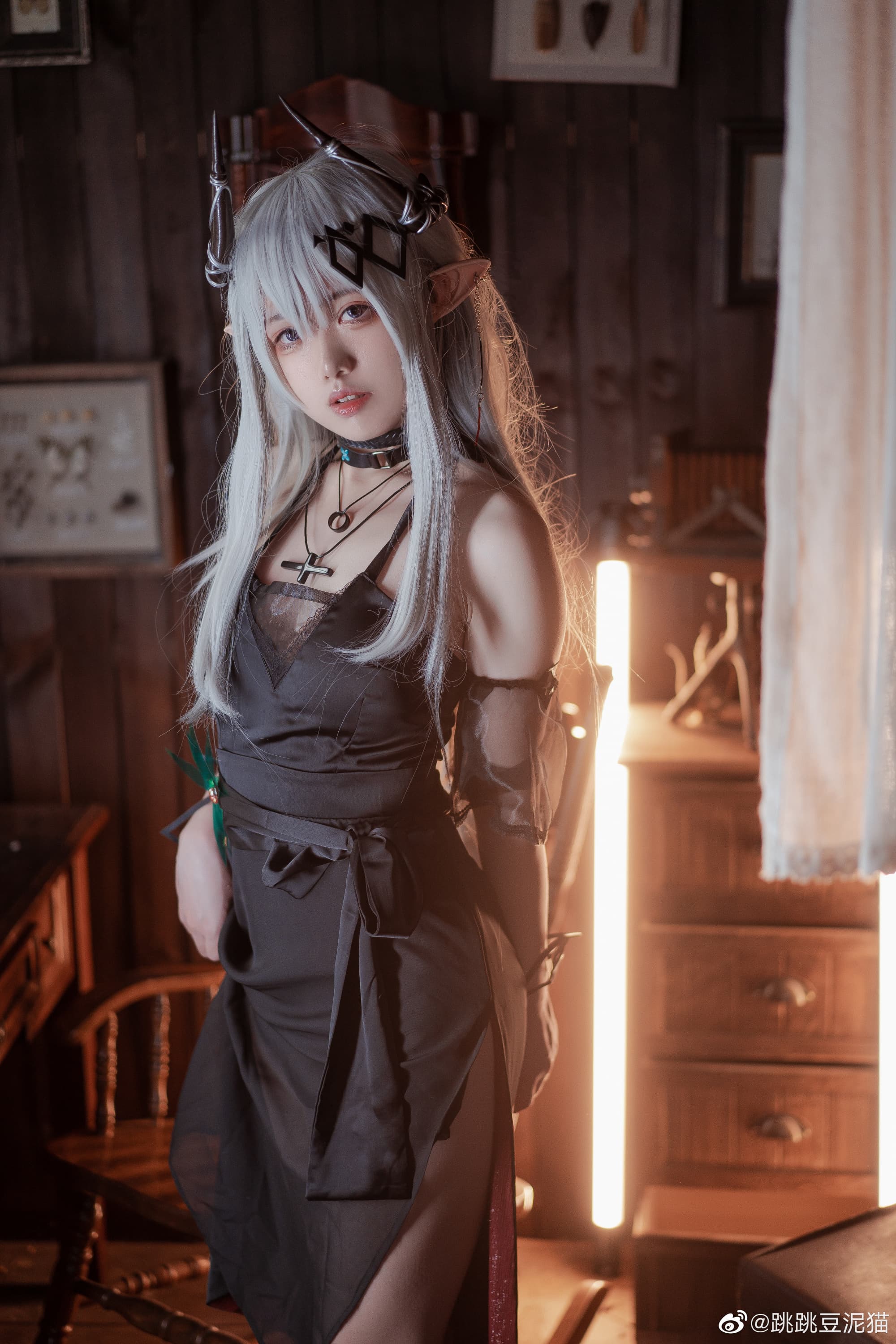 【COS】嗯？啊，看到这抔泥土了吗... 明日方舟 泥岩黑曜石@泥头跳跳猫 COSPLAY-第9张