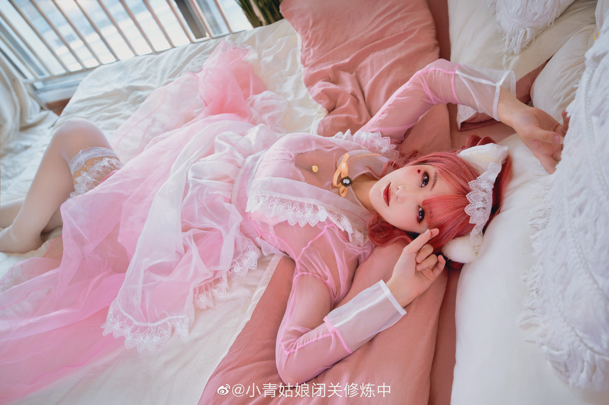 透明女仆终于出片啦。会被和谐几张我也不知道，随缘吧。@小青姑娘闭关修炼中 COSPLAY-第2张