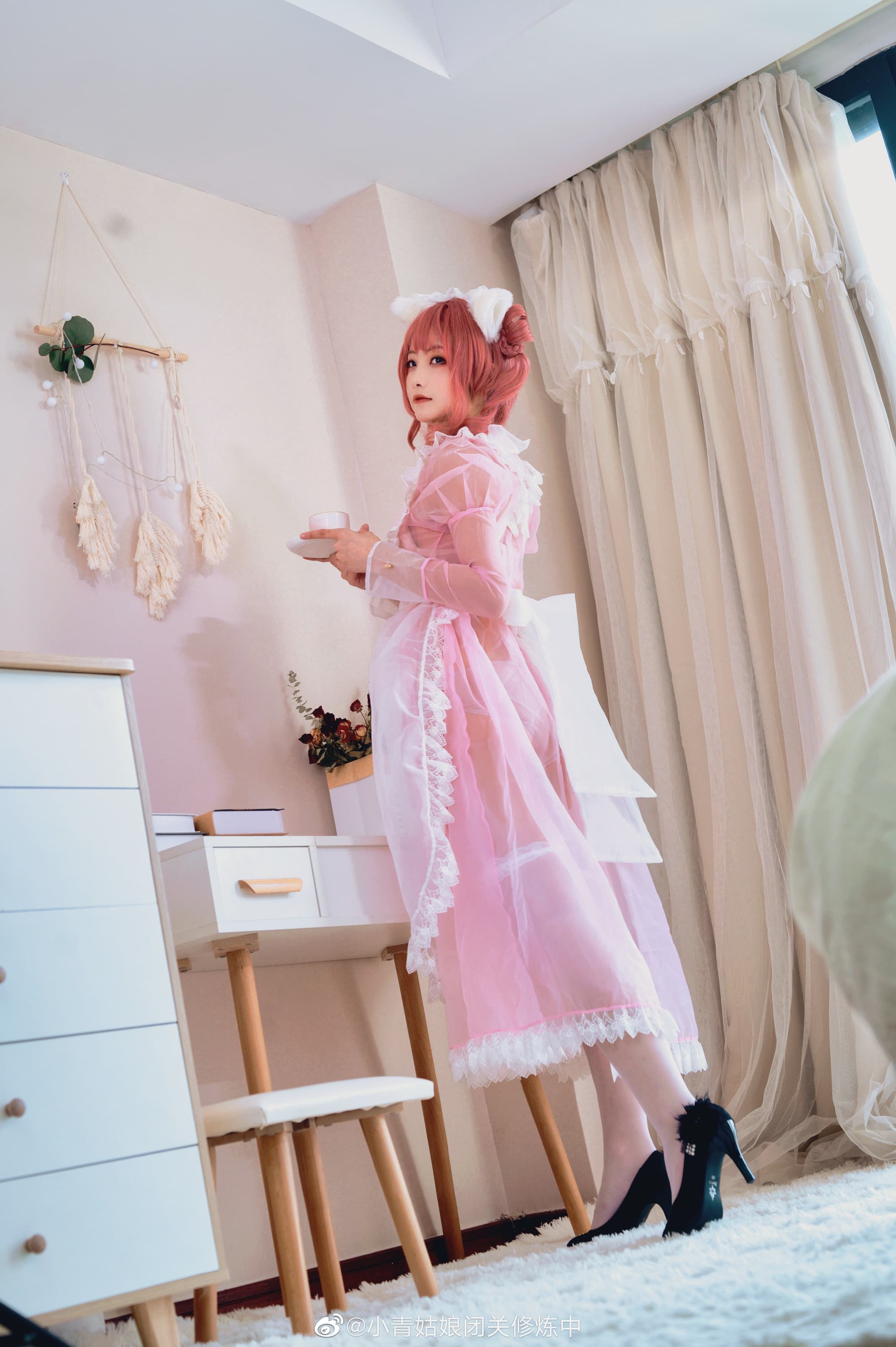 透明女仆终于出片啦。会被和谐几张我也不知道，随缘吧。@小青姑娘闭关修炼中 COSPLAY-第16张