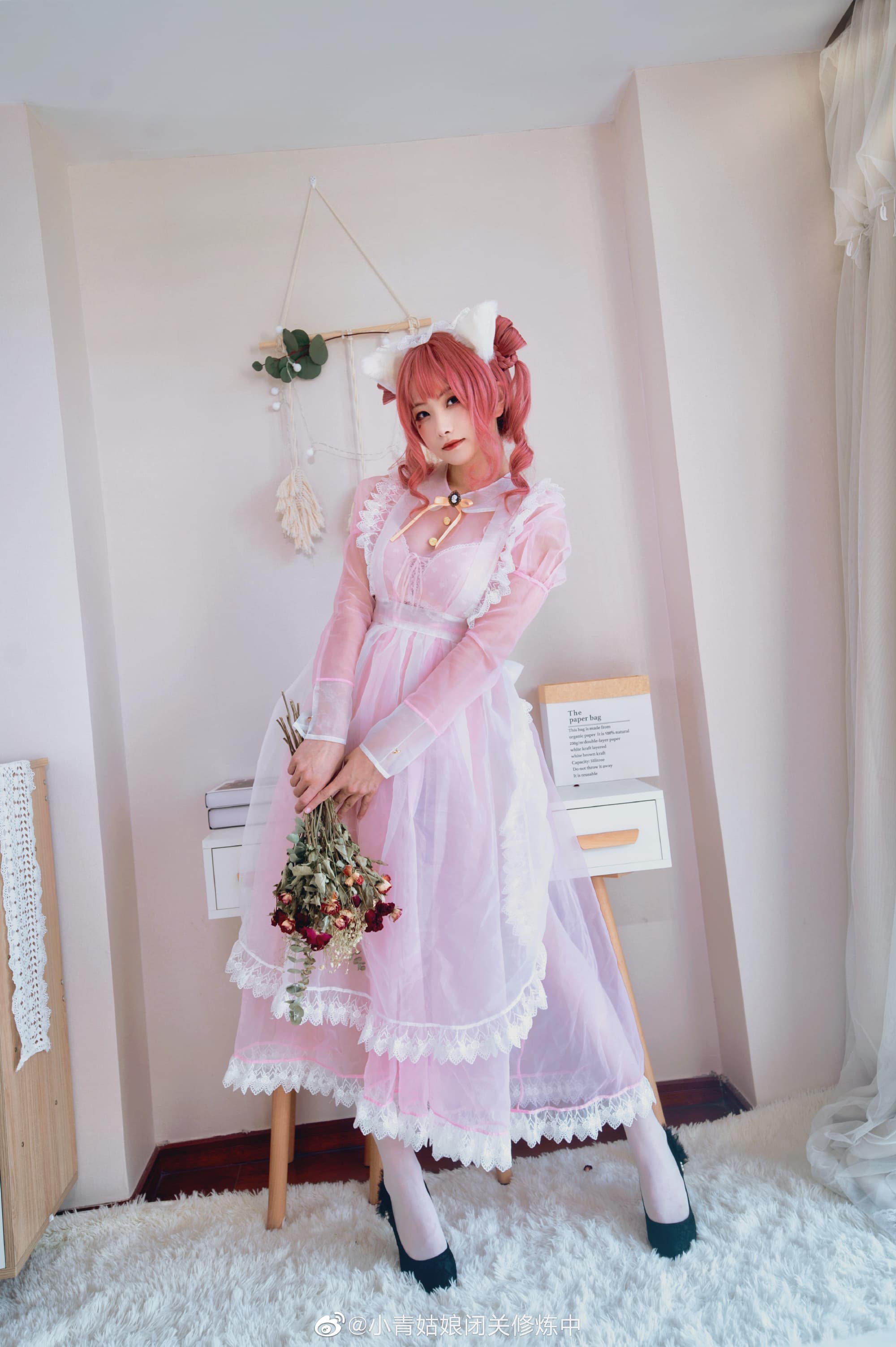 透明女仆终于出片啦。会被和谐几张我也不知道，随缘吧。@小青姑娘闭关修炼中 COSPLAY-第17张