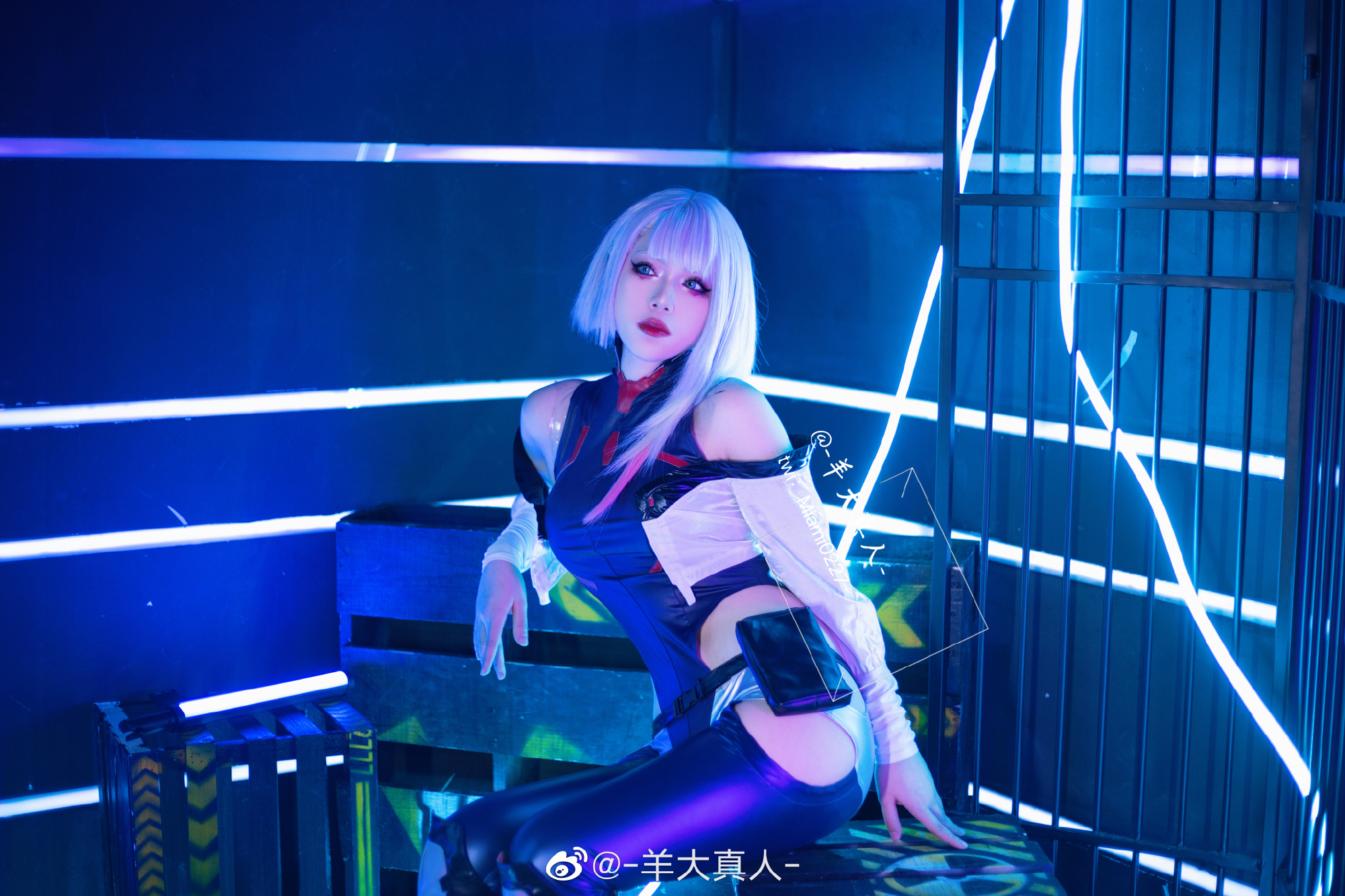【 COS正片】 你的梦想，我一定会为你实现。 赛博朋克边缘行者🌒露西「夜之城」@-羊大真人- COSPLAY-第9张