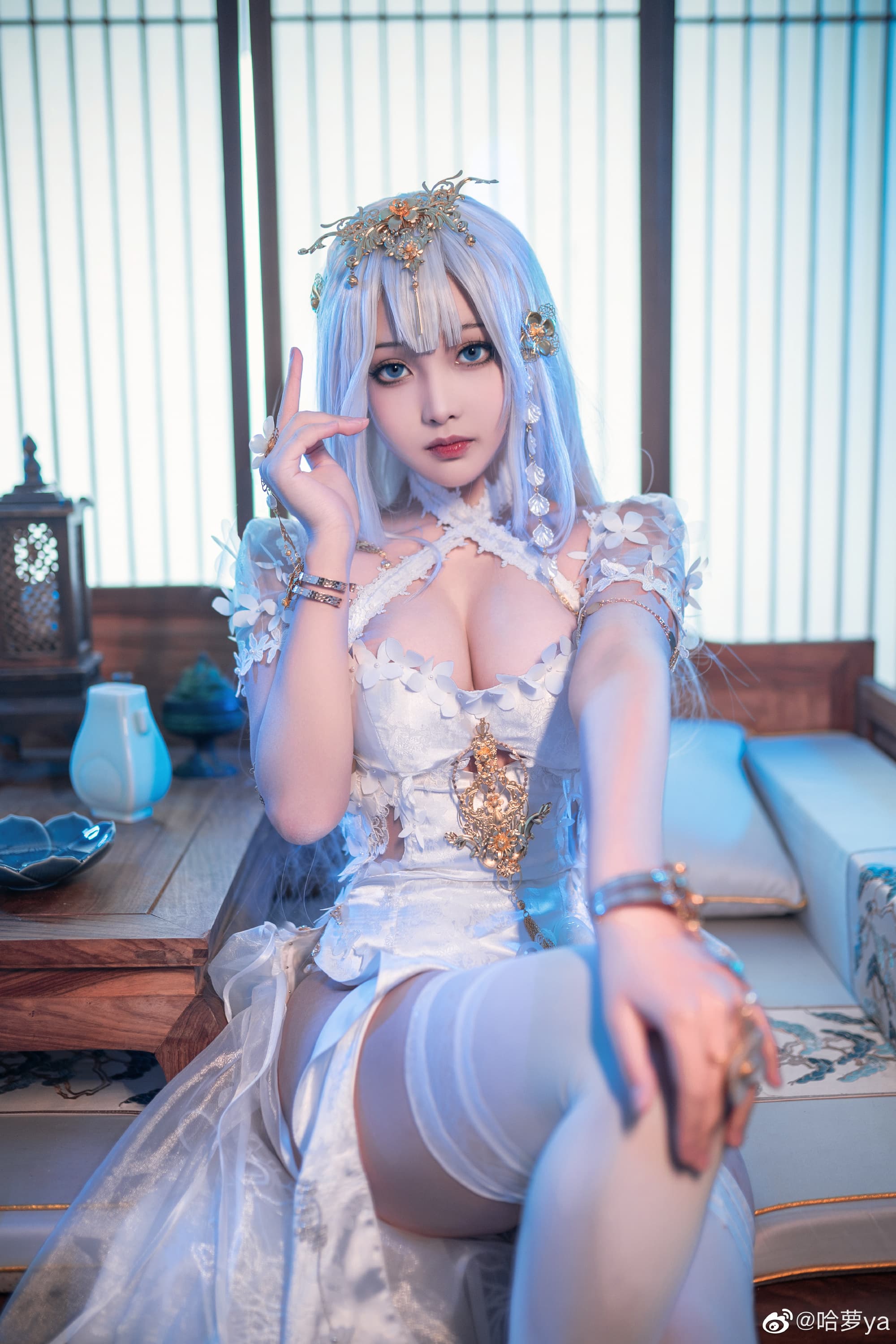 【COS】埃姆登，即我们——已经在你面前了  碧蓝航线 埃姆登 探寻的水月之涧 白@哈萝ya COSPLAY-第2张