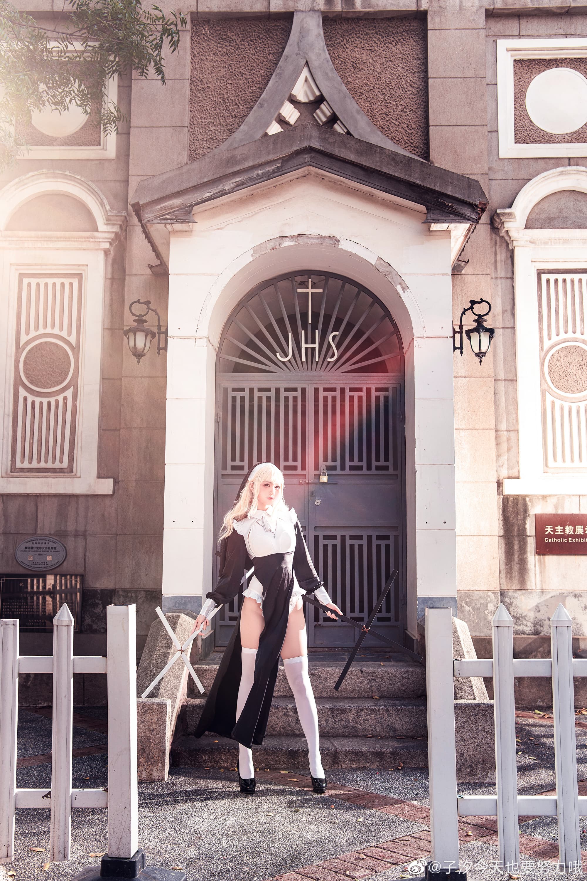 【COS】万能的神啊，请接受我的审判吧  修女part 1–-祈祷篇@子汐今天也要努力哦 COSPLAY-第11张