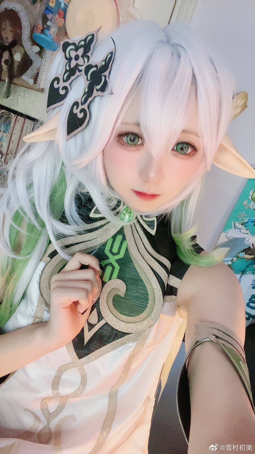 cos试妆 对啦我叫纳西妲哦～ 原神草神 纳西妲@雪村初美 COSPLAY-第1张