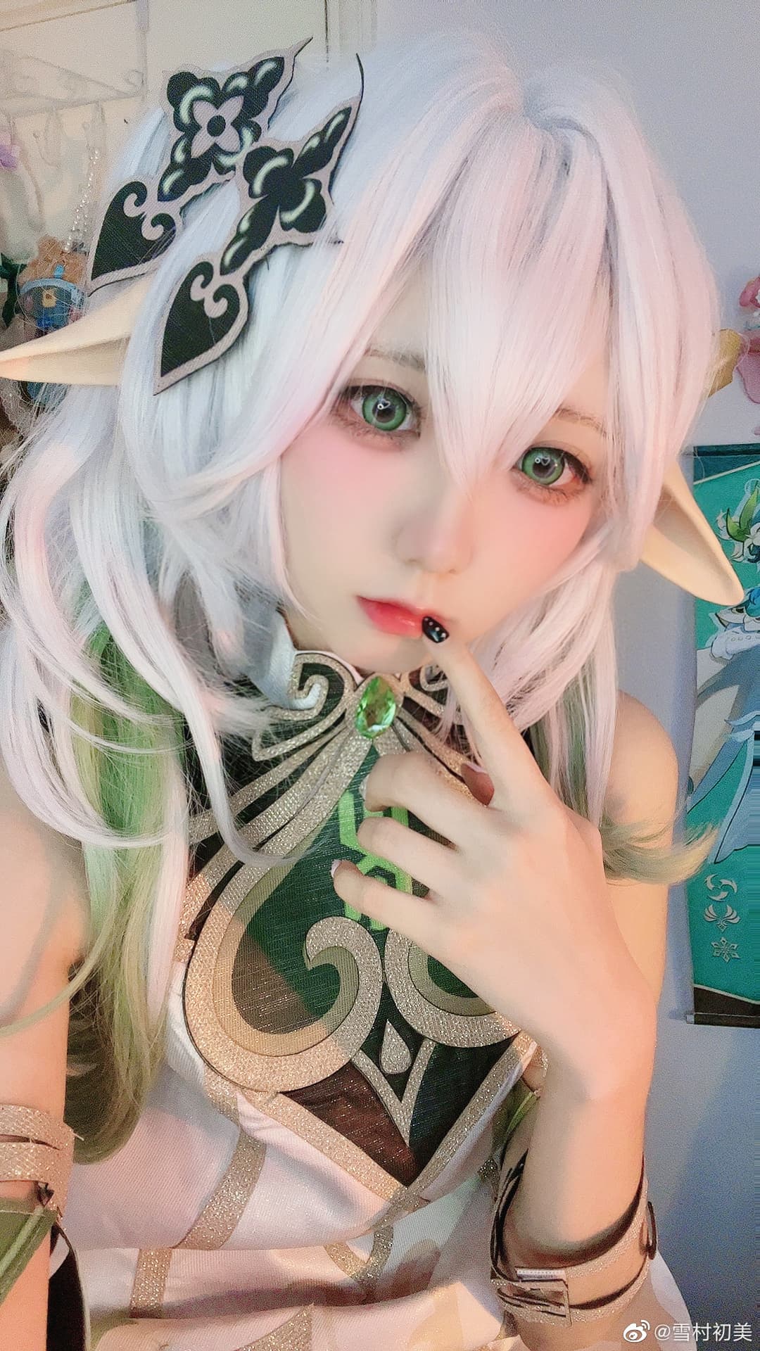 cos试妆 对啦我叫纳西妲哦～ 原神草神 纳西妲@雪村初美 COSPLAY-第3张