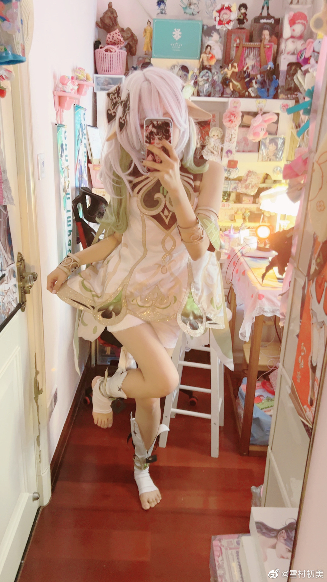 cos试妆 对啦我叫纳西妲哦～ 原神草神 纳西妲@雪村初美 COSPLAY-第12张
