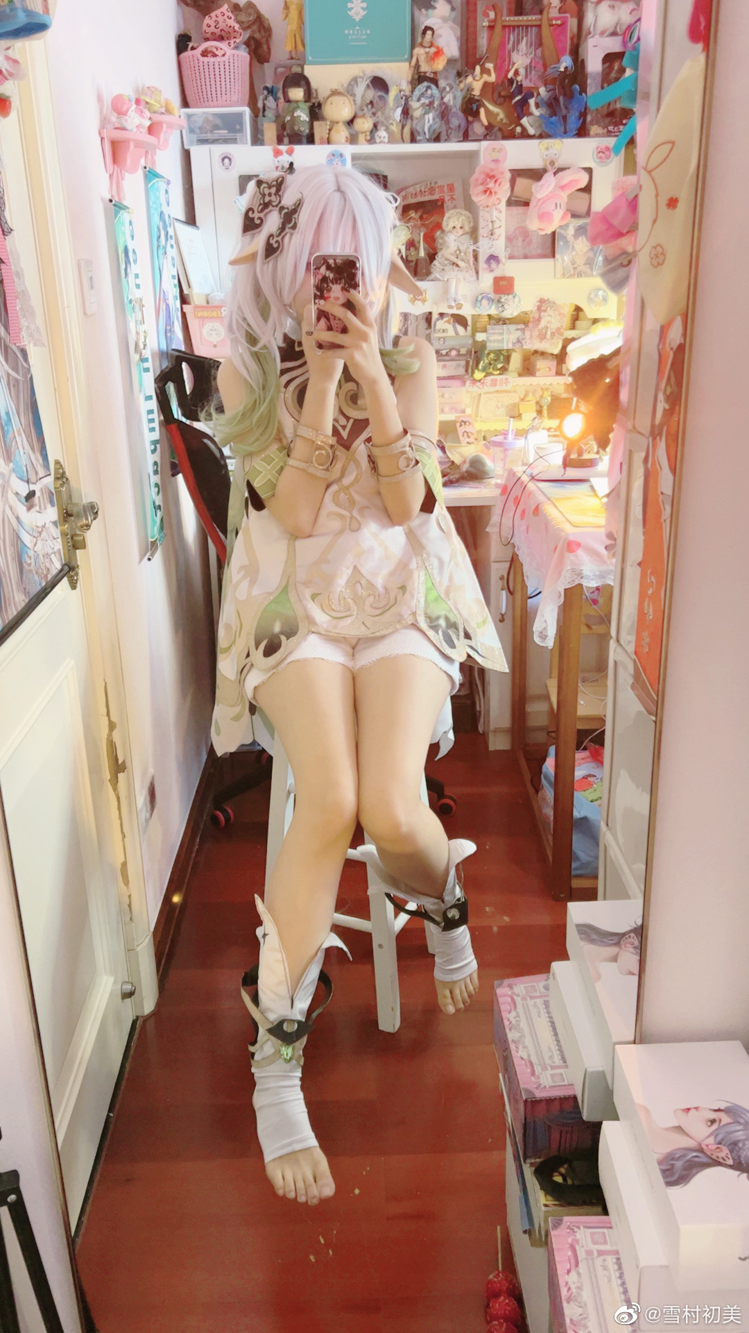 cos试妆 对啦我叫纳西妲哦～ 原神草神 纳西妲@雪村初美 COSPLAY-第14张